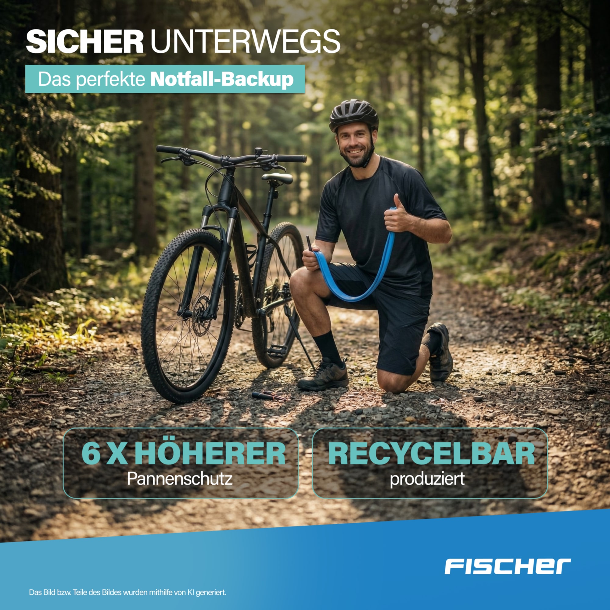FISCHER Fahrrad Fahrradschlauch »TPU-Schlauch MTB 29" 54/65-622«