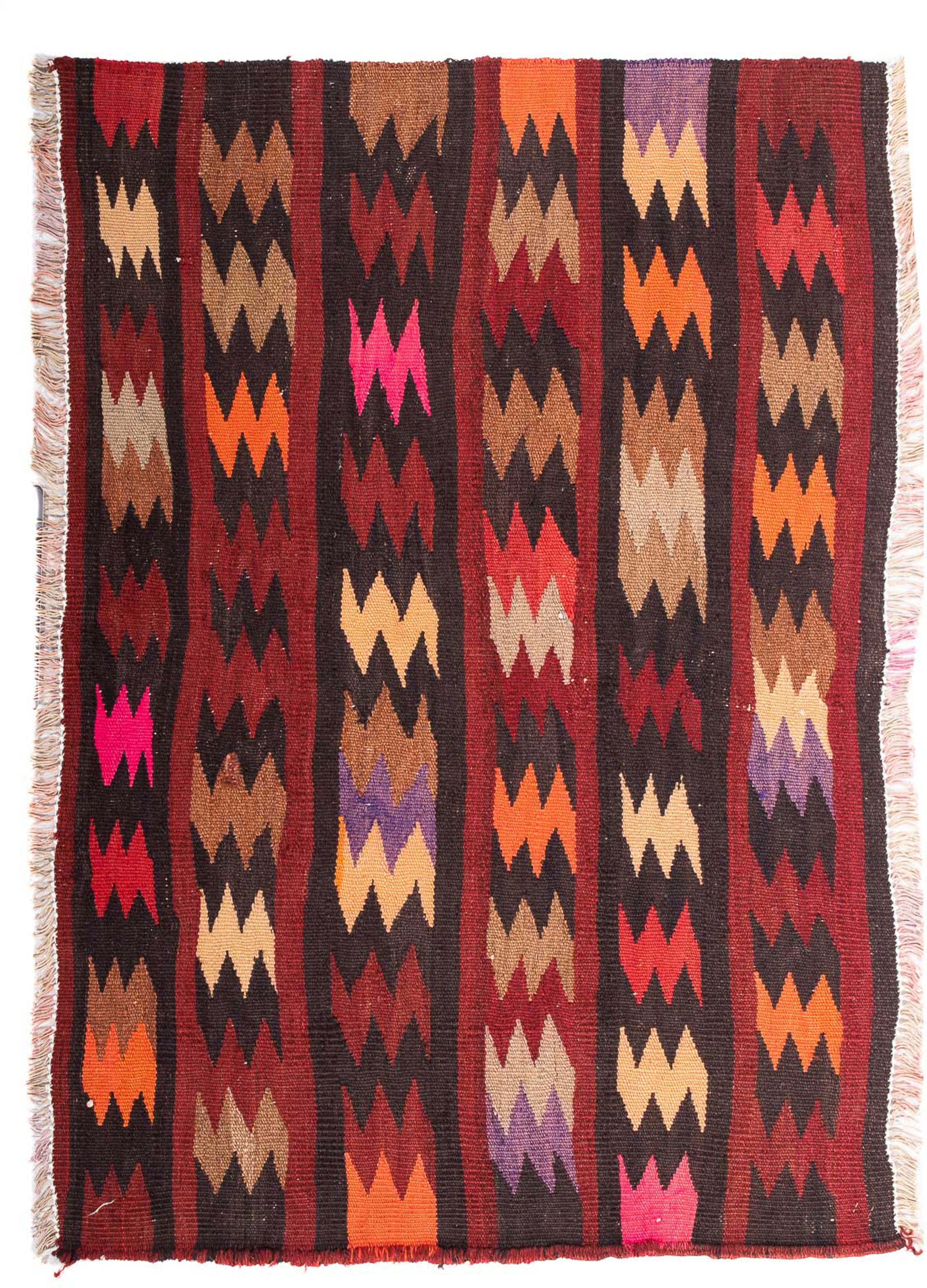 morgenland Wollteppich »Kelim - Old - 110 x 70 cm - mehrfarbig«, rechteckig, Wohnzimmer, Einzelstück