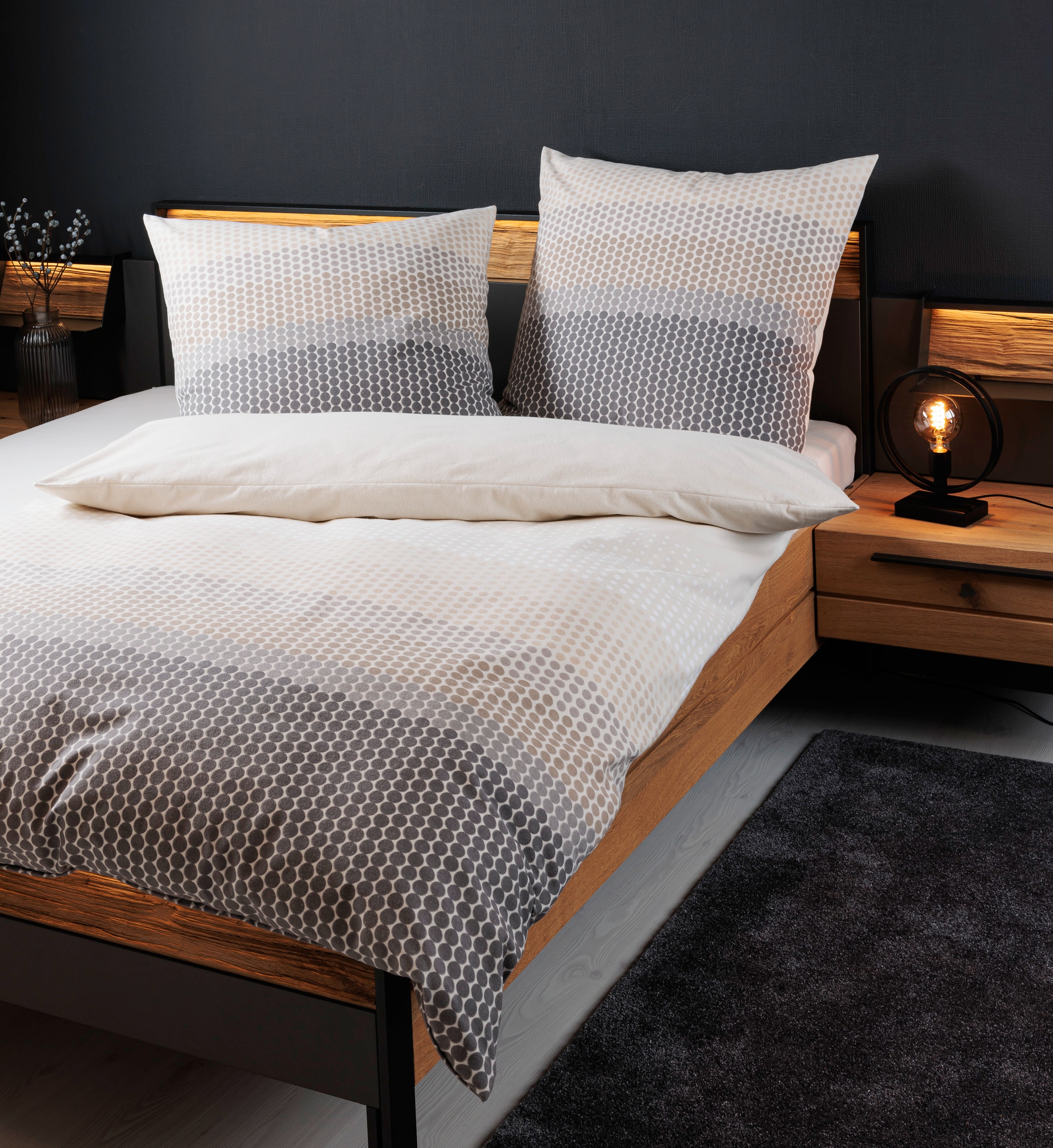 Janine Bettwäsche "Feinbiber65171 04" mit Reissverschluss günstig online kaufen