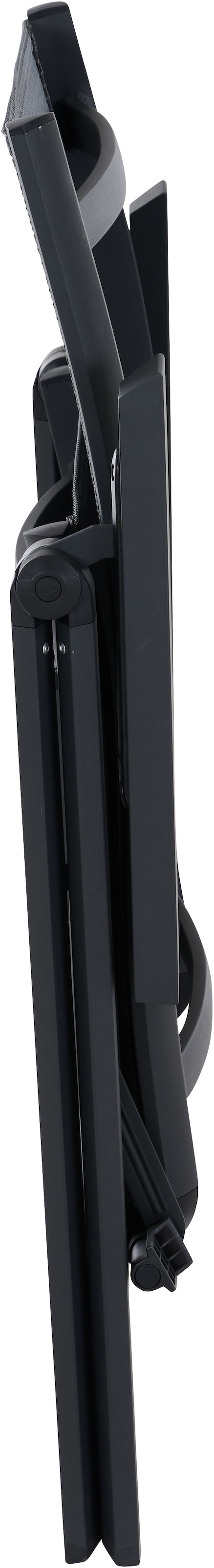 Siena Garden Gartensessel »TAURO Klappsessel, matt anthrazit« Gestell aus Aluminium, Ranotex® Bezug royal-grey