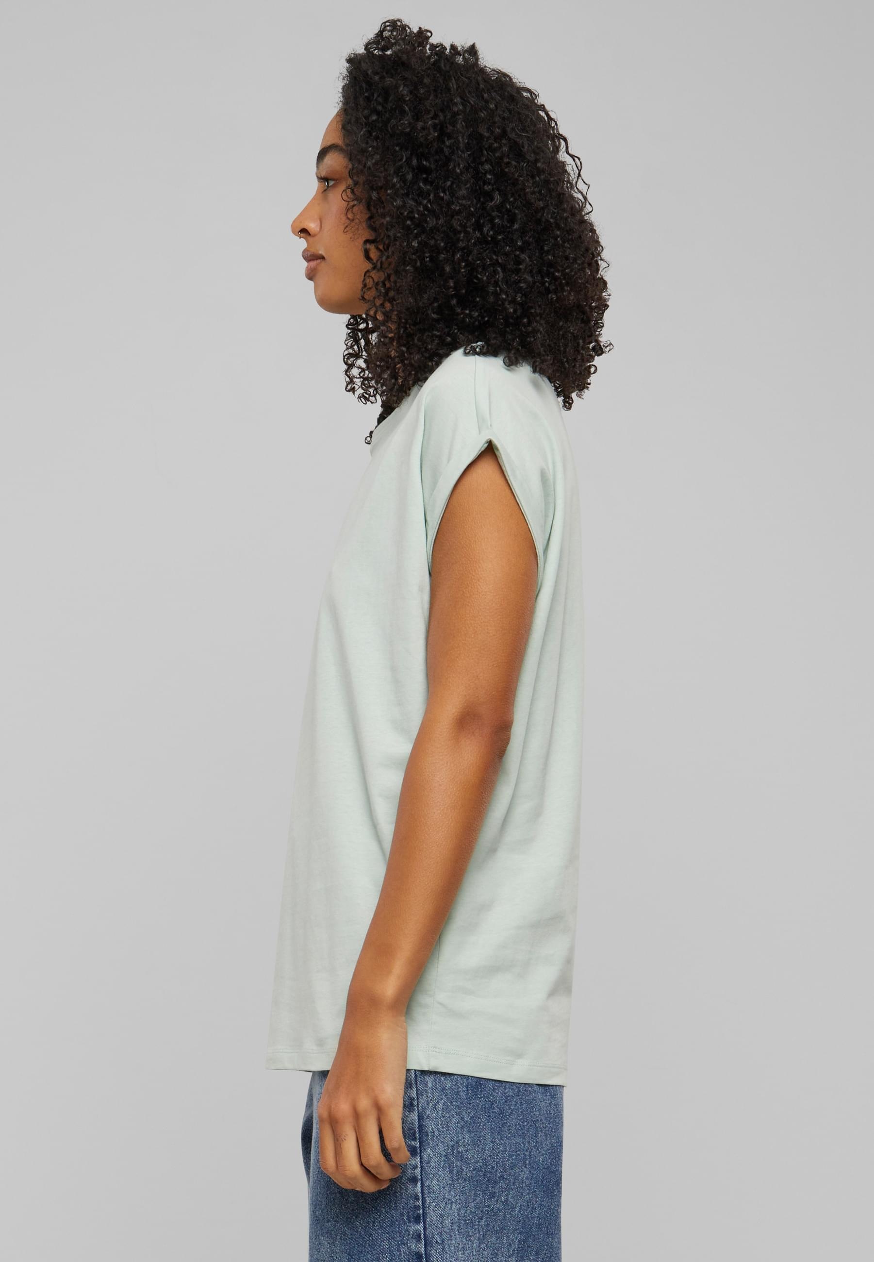 URBAN CLASSICS Kurzarmshirt »Urban Classics Damen Ladies Extended Shoulder Tee«, (1 tlg.)