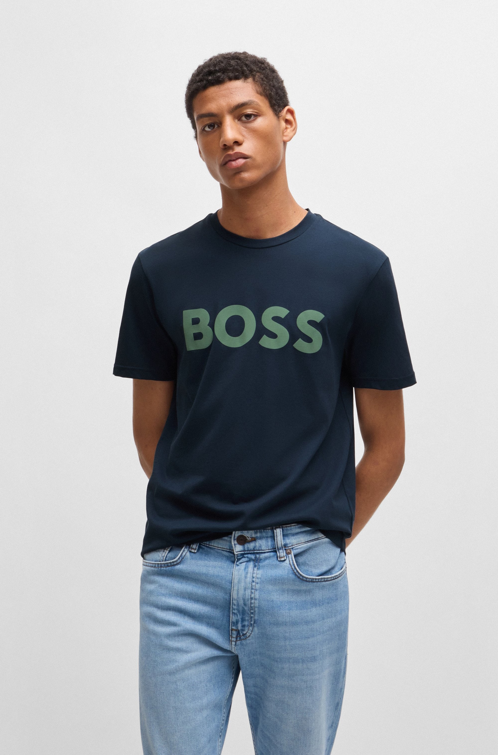 BOSS ORANGE T-Shirt »Thinking 1«, (1 tlg.), mit Logodruck