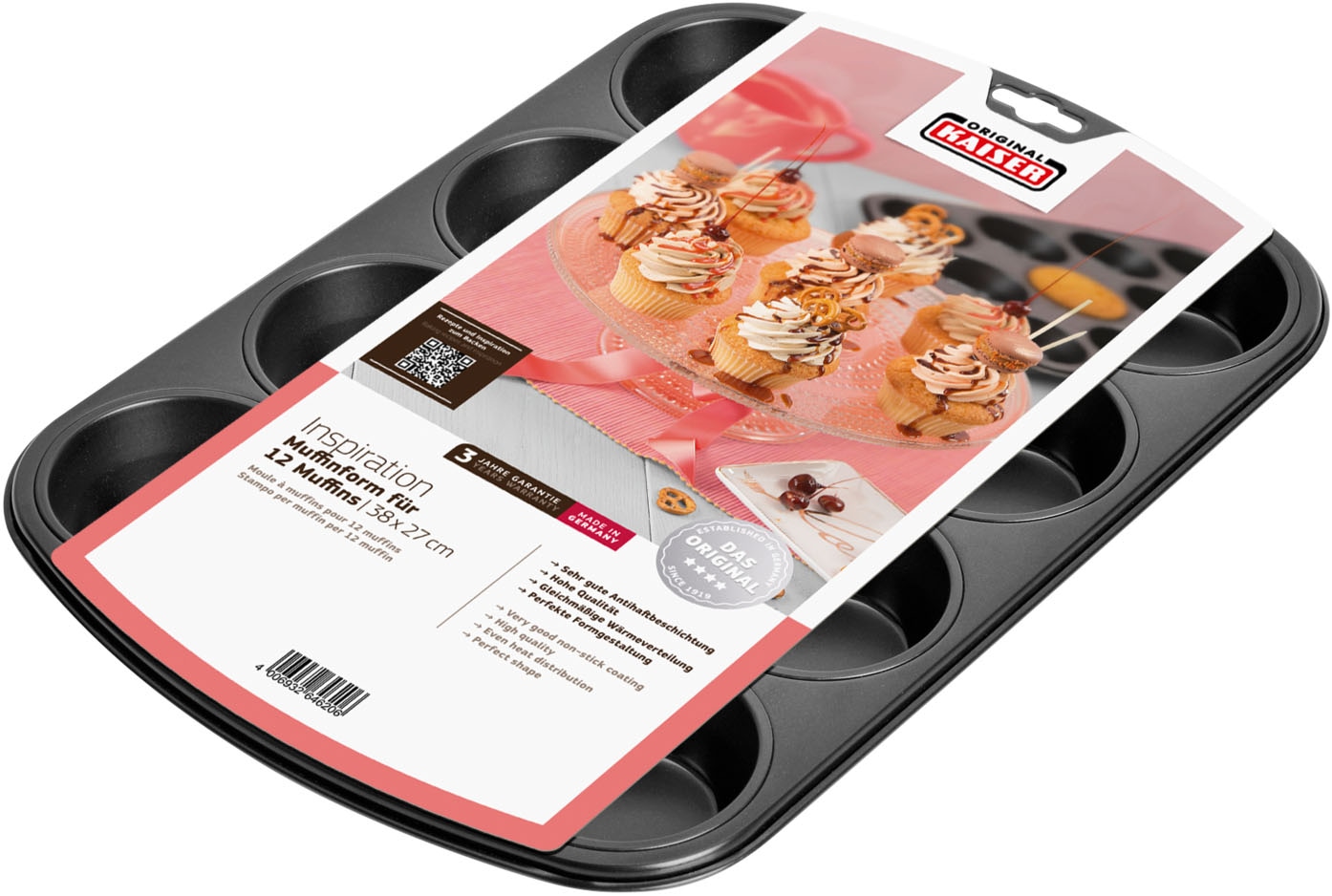 Kaiser Backformen Muffinform »Inspiration« für 12 Muffins oder Cupcakes, Made in Germany