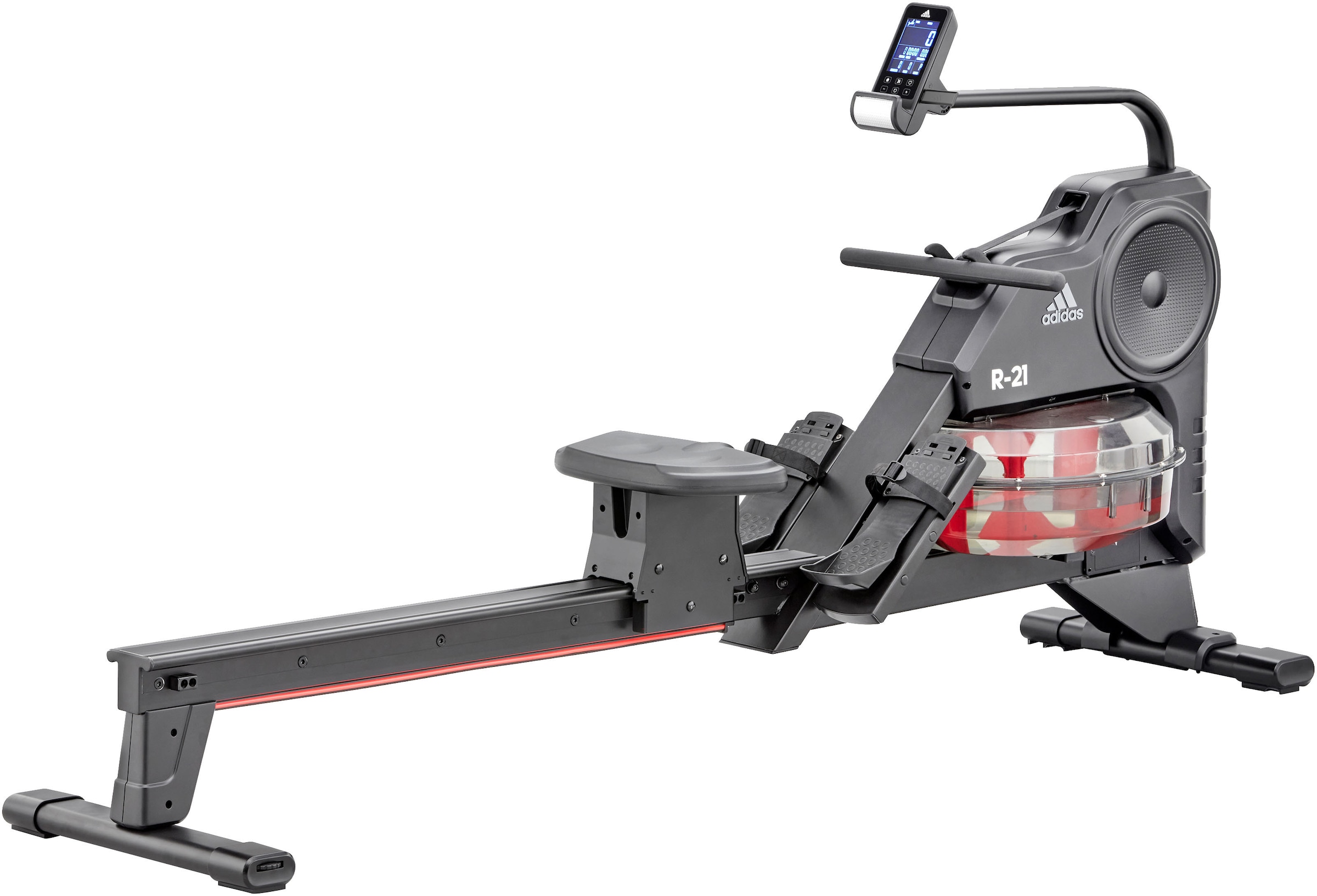 Rudergerät "Wasserrudergerät "R-21"", ohne Unterlegmatte, schwarz, ADIDAS PERFORMANCE, Rudergeräte, Rudermaschine, Wasserwiderstand