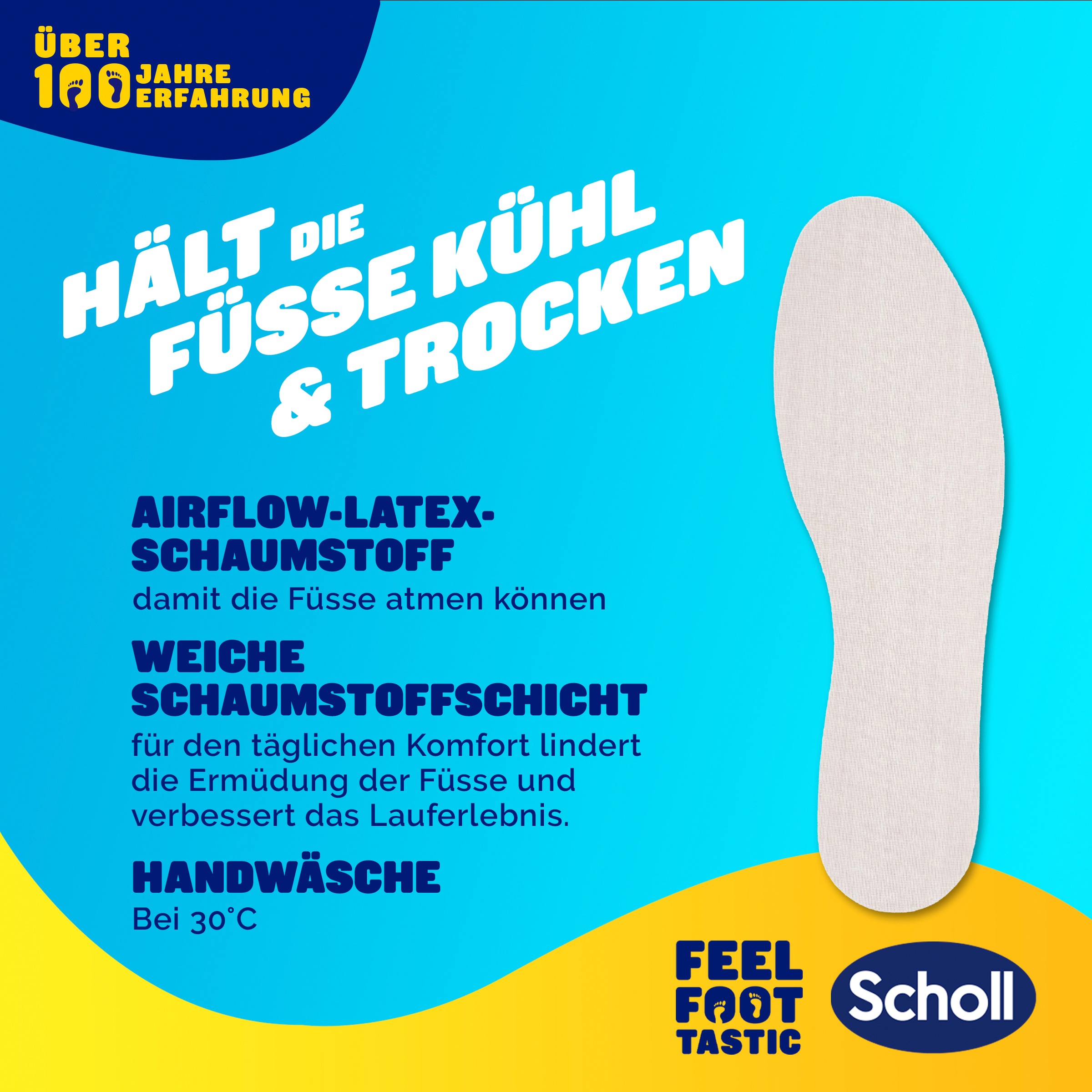 Thumbnail - Scholl Einlegesohlen "atmungsaktive Einlegesohlen," Packung, extra dünn, 1 Paar