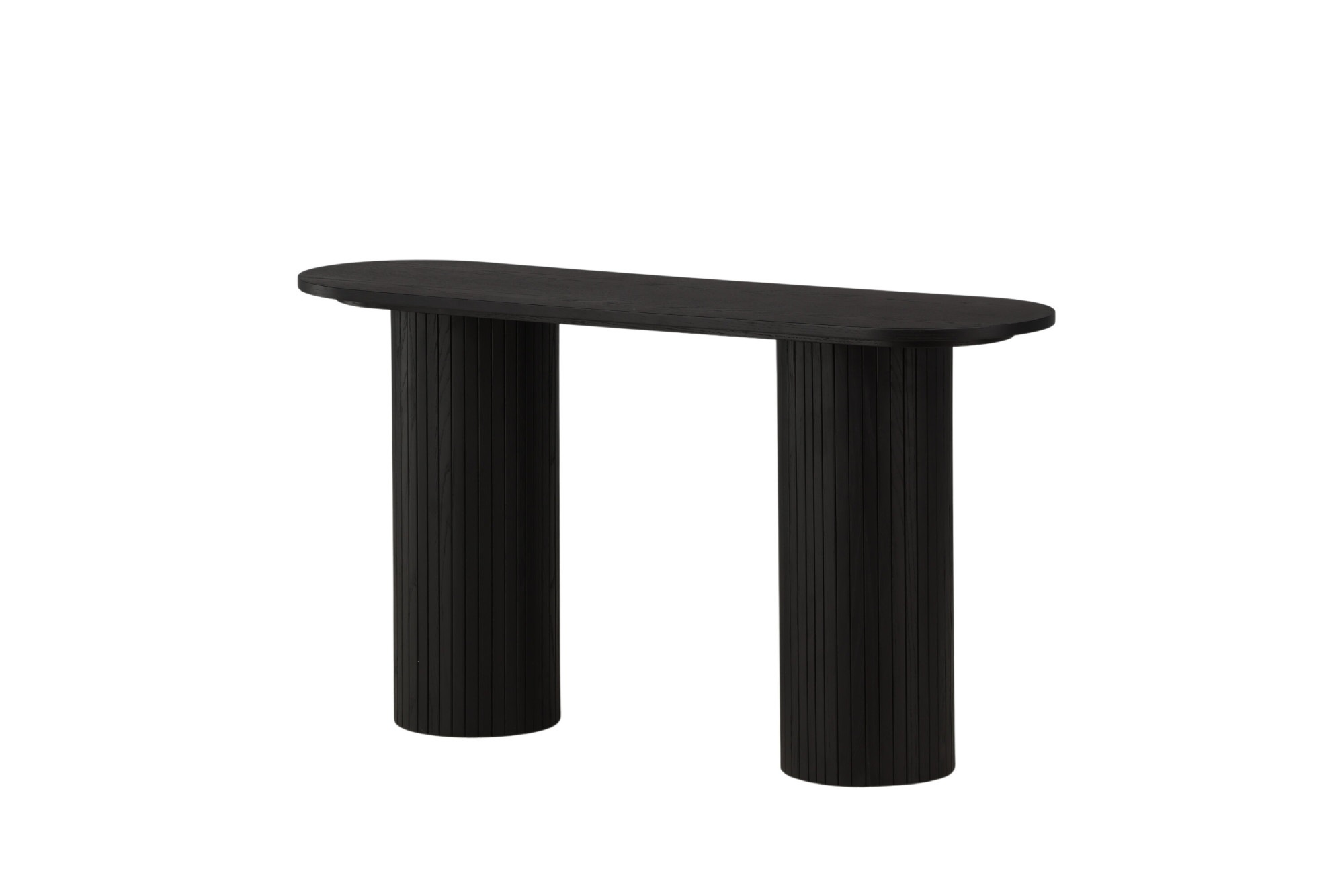 Venture Home Beistelltisch »Bianca, ovaler Konsolentisch mit Holzfurnier-Optik, 130 × 40 cm« Ablagetisch, Furnier, oval, hoch, geräumig, edel