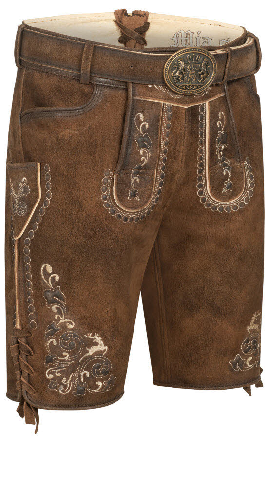 Nübler Trachtenlederhose "Lederhose kurz Manfred"