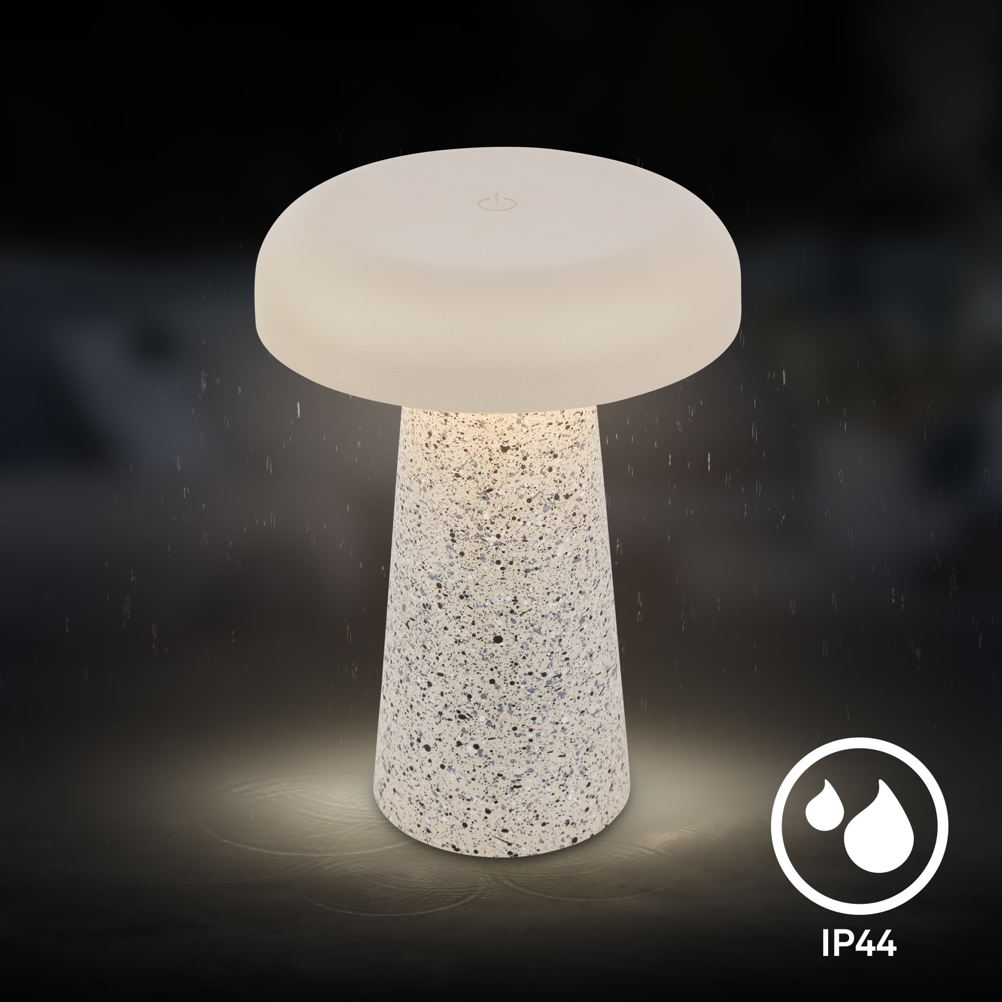 Briloner Leuchten LED Außen-Tischleuchte »CLOUD« LED-Modul 1 Stk. Warmweiß 12x17 cm, Akku tauschbar, Indoor/Outdoor, Wohnzimmer, Flur, Balkon