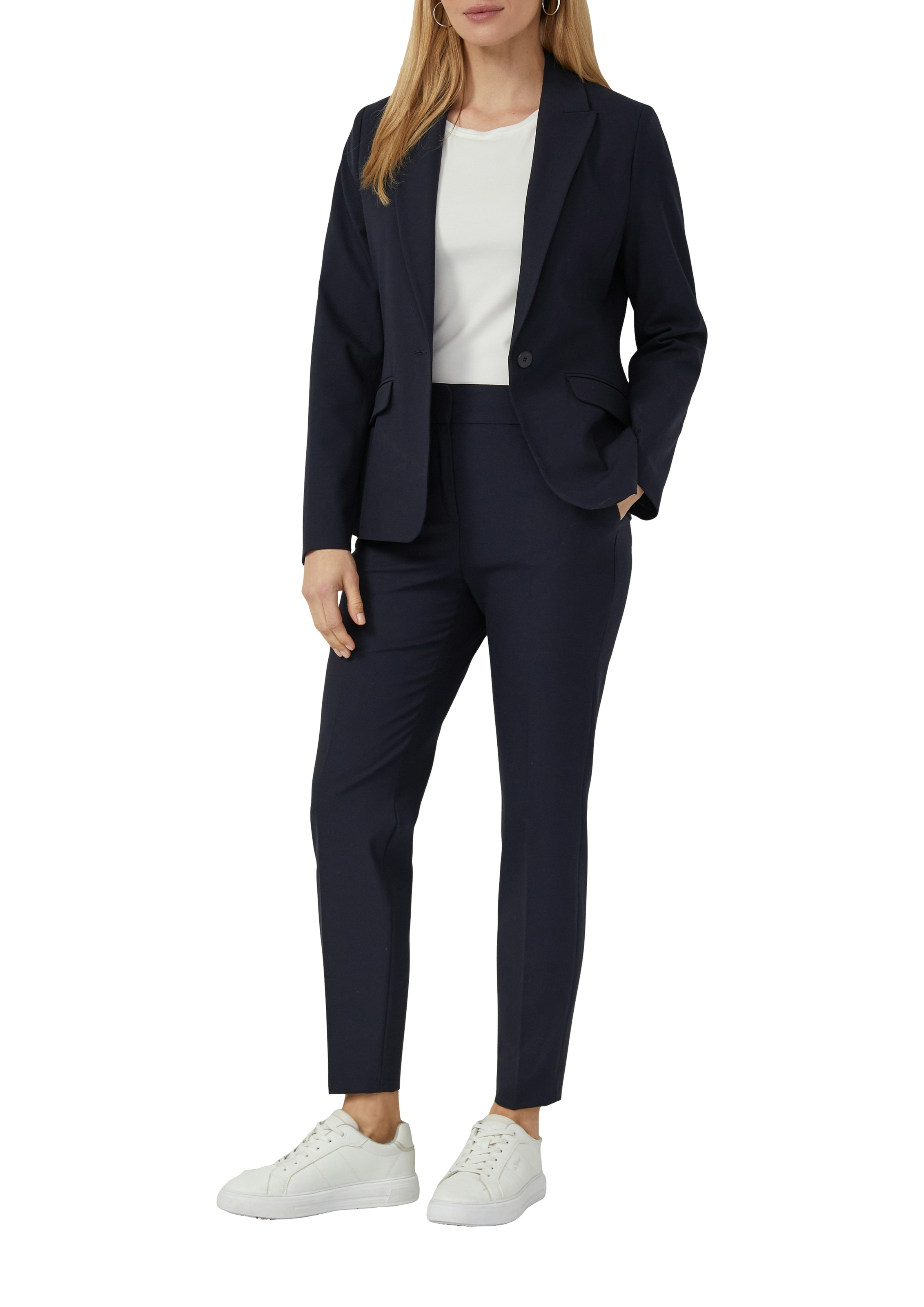 s.Oliver BLACK LABEL Stoffhose mit schmalem Bein, Viskose-Stretch günstig online kaufen