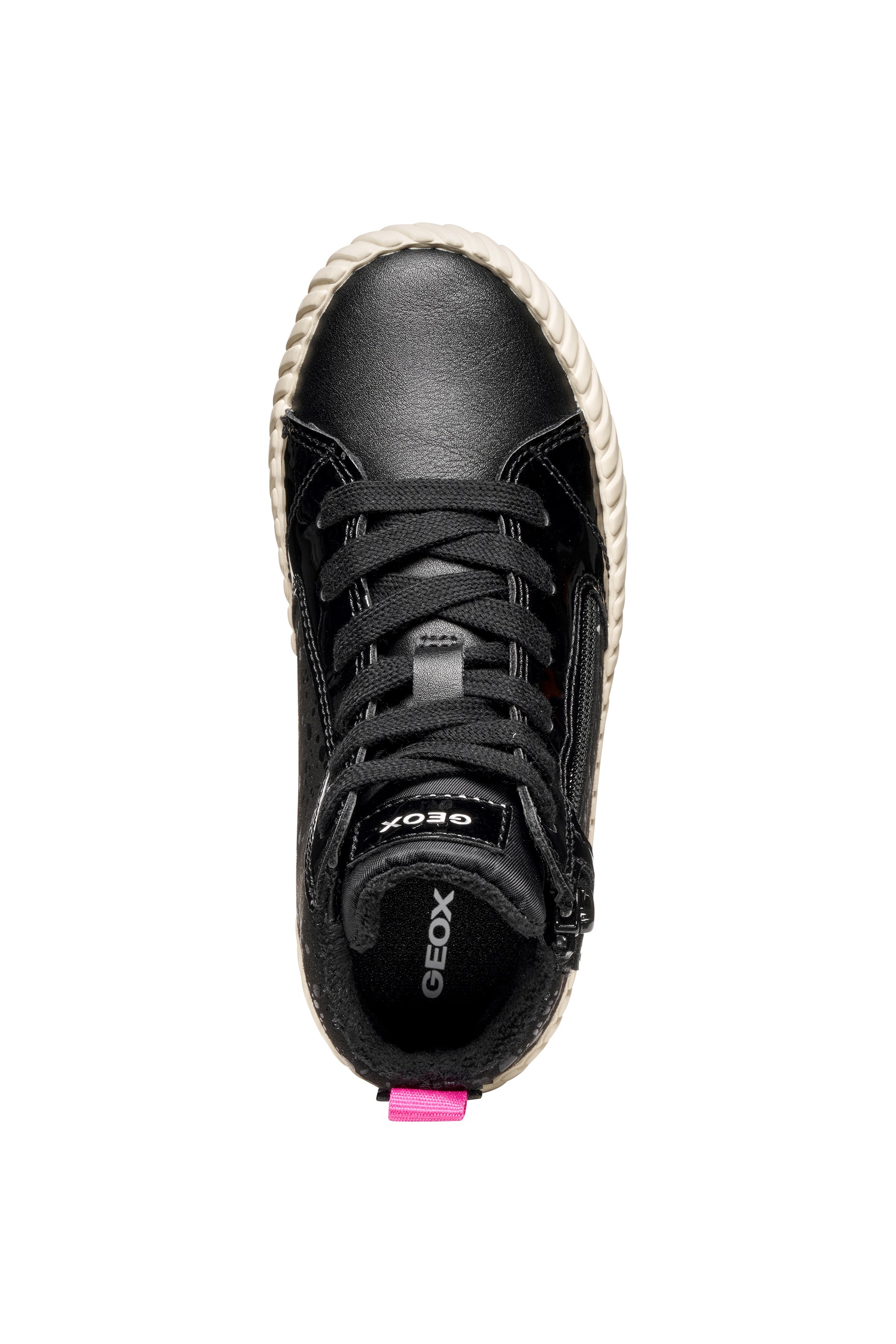 Geox Sneaker »J MIRROLESS GIRL«, Schnürboots mit Warmfutter, Größenschablone zum Download