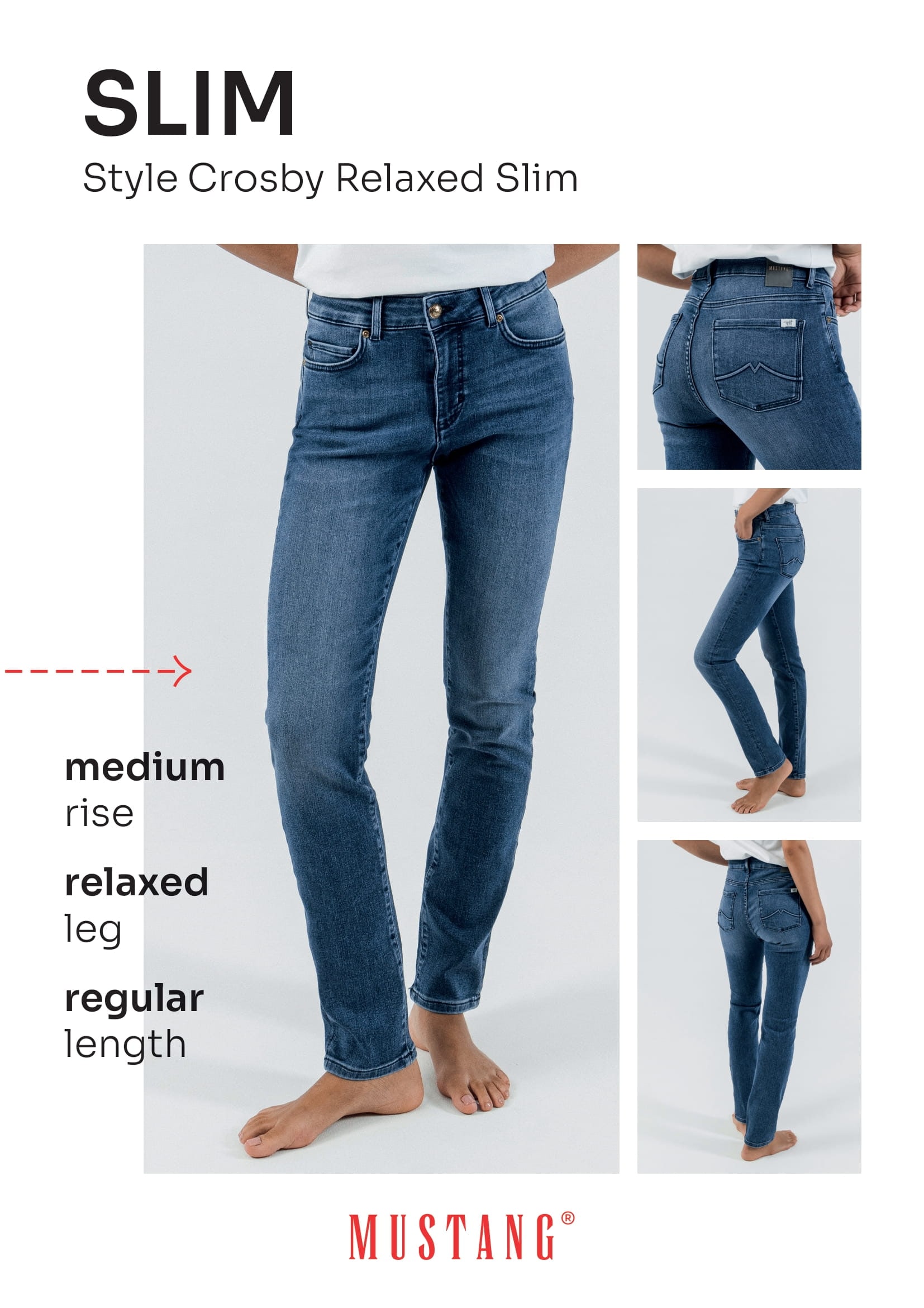 MUSTANG Slim-fit-Jeans »Style Crosby Relaxed Slim«