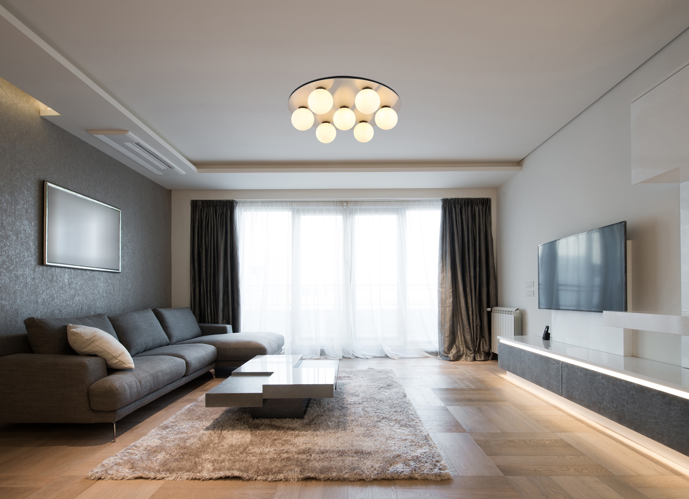 GLOBO LIGHTING Deckenleuchte »RIHA«, Leuchtmittel G9 | Leuchtmittel wechselbar, Deckenlampe/rund/Wohnzimmer/Schlafzimmer/modern