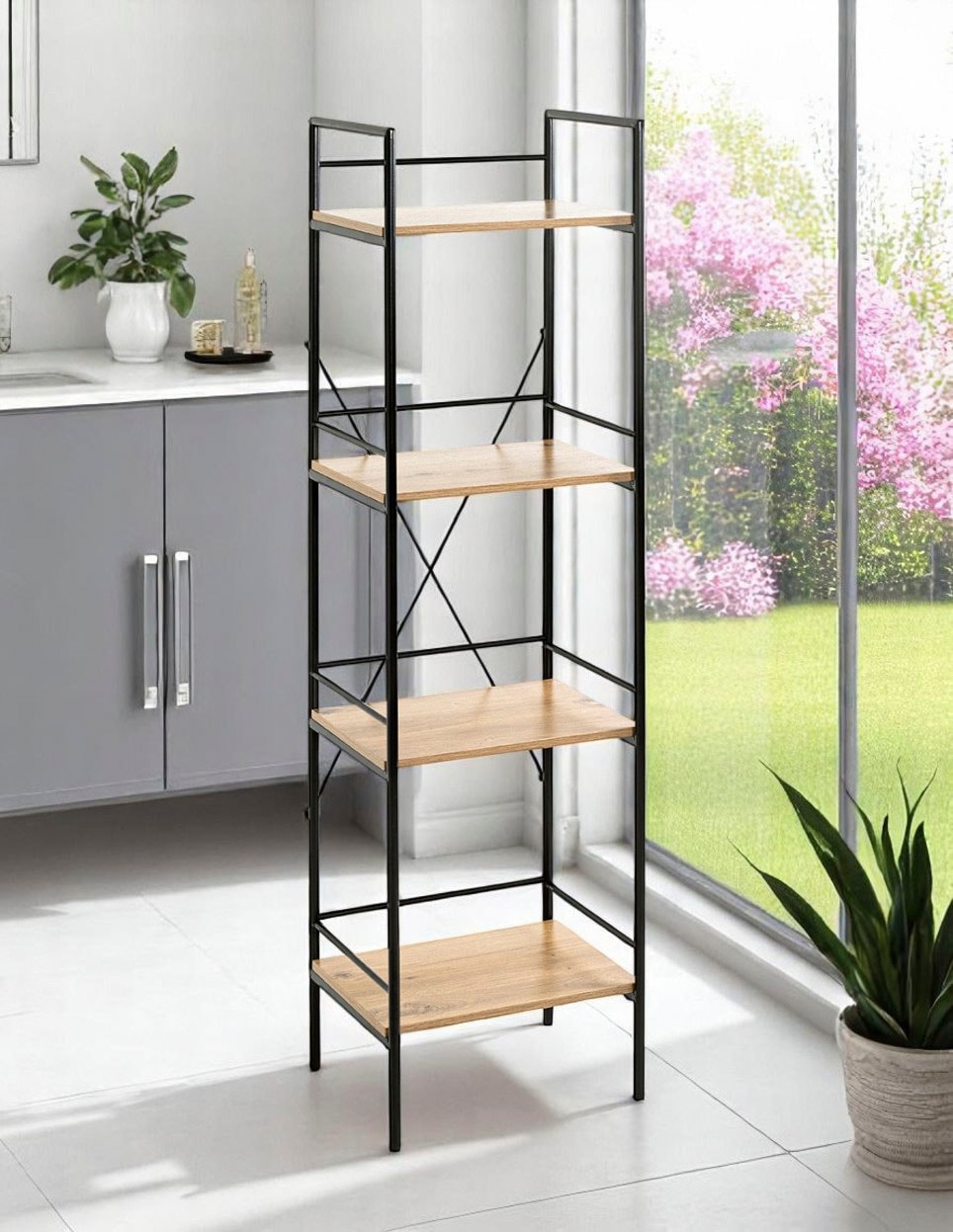 HAKU Regal »Aufbewahrungsregal, Dekoregal, Standregal« 1 Stk. tlg. rechteckig - aus MDF Braun - B/T/H 34/27/130 cm