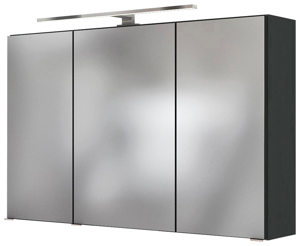 HELD MÖBEL Badezimmerspiegelschrank »Livorno 3D-Spiegelschrank 100