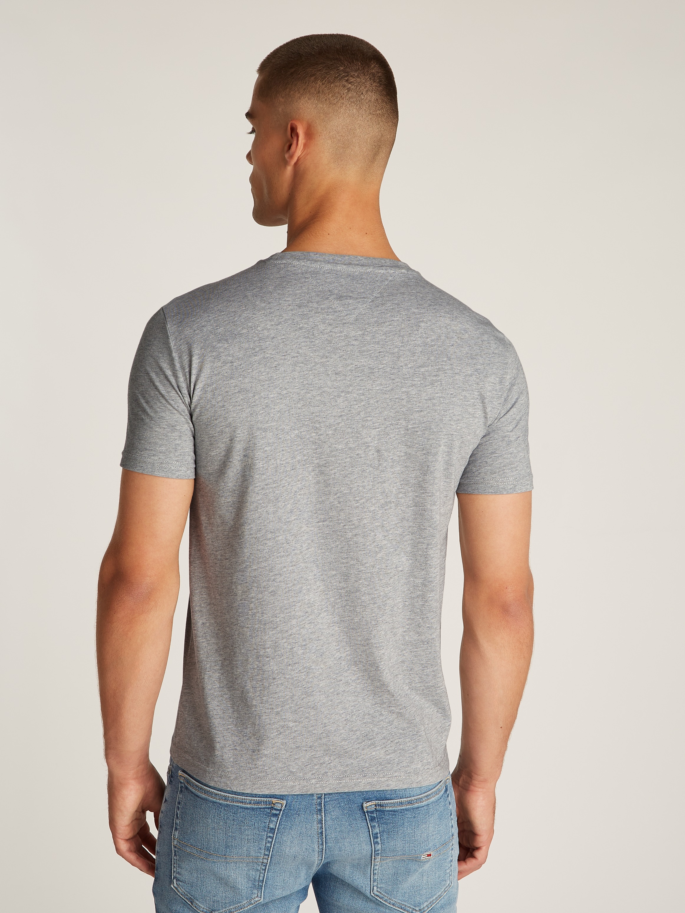 Tommy Jeans "TJM XSLIM JASPE HTR TEE EXT" Mit Rundhalsausschnitt günstig online kaufen