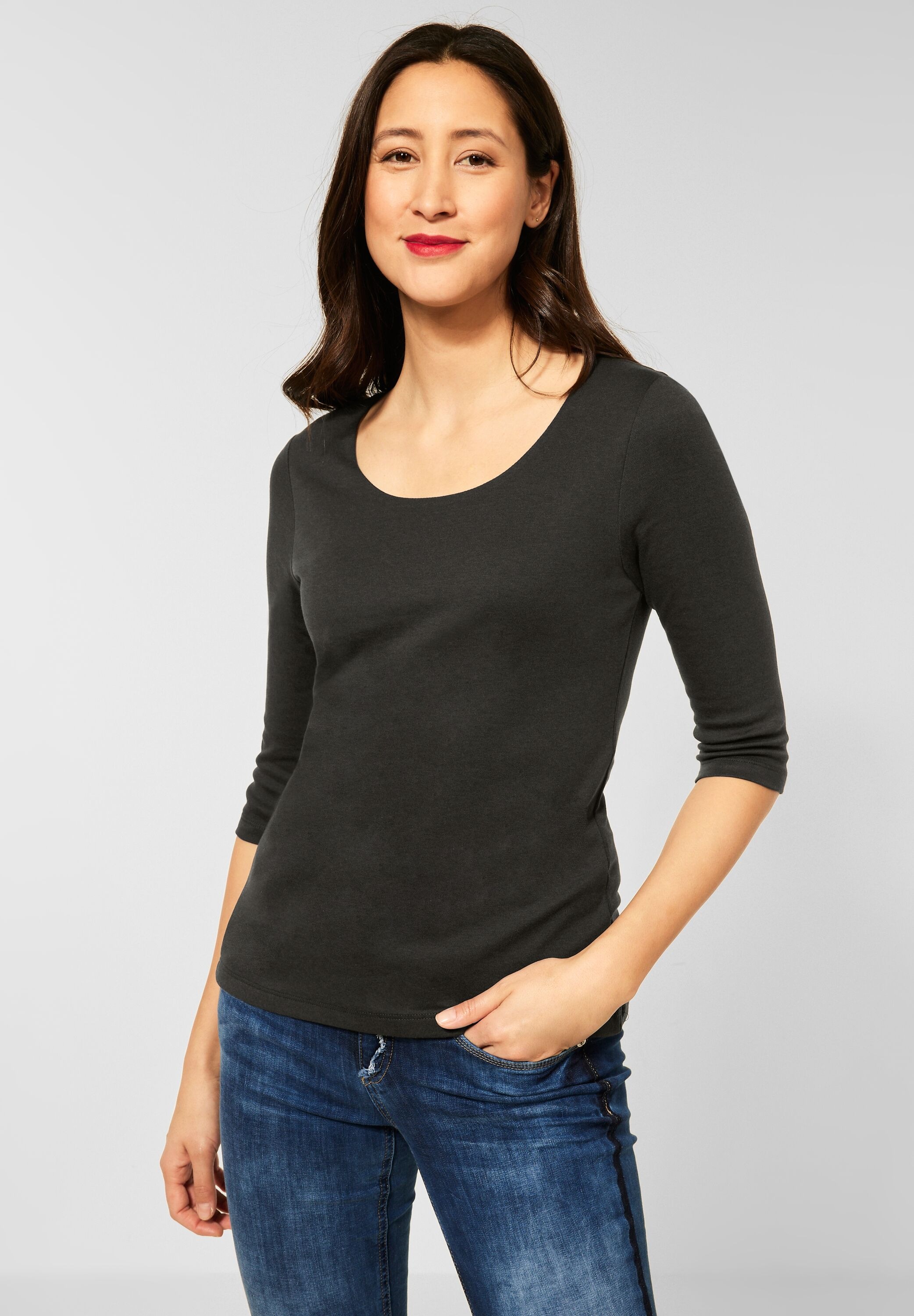 STREET ONE 3/4-Arm-Shirt Basic