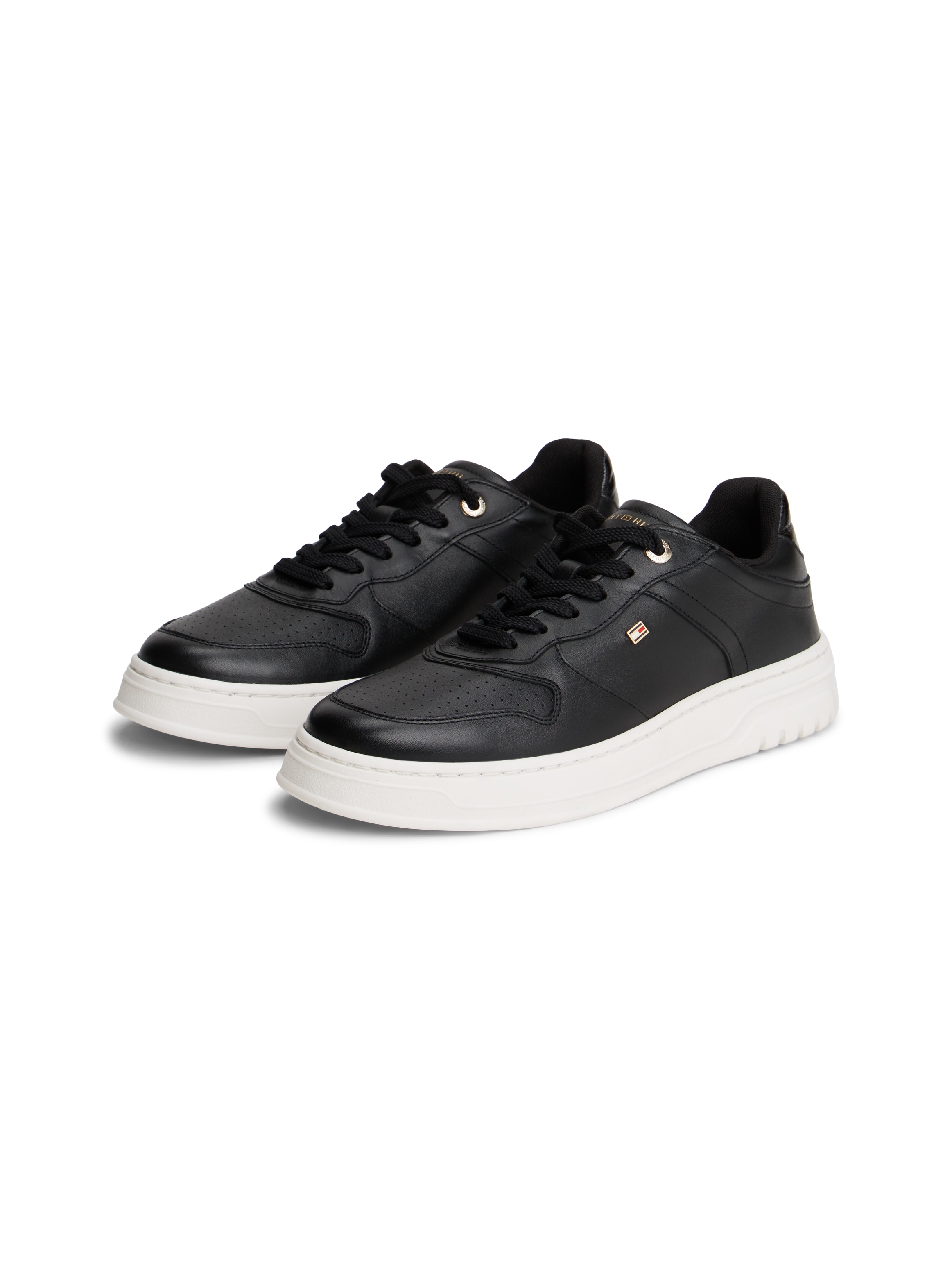 Tommy Hilfiger Plateausneaker "TH SPORTY CUPSOLE LEATHER", Freizeitschuh, H günstig online kaufen