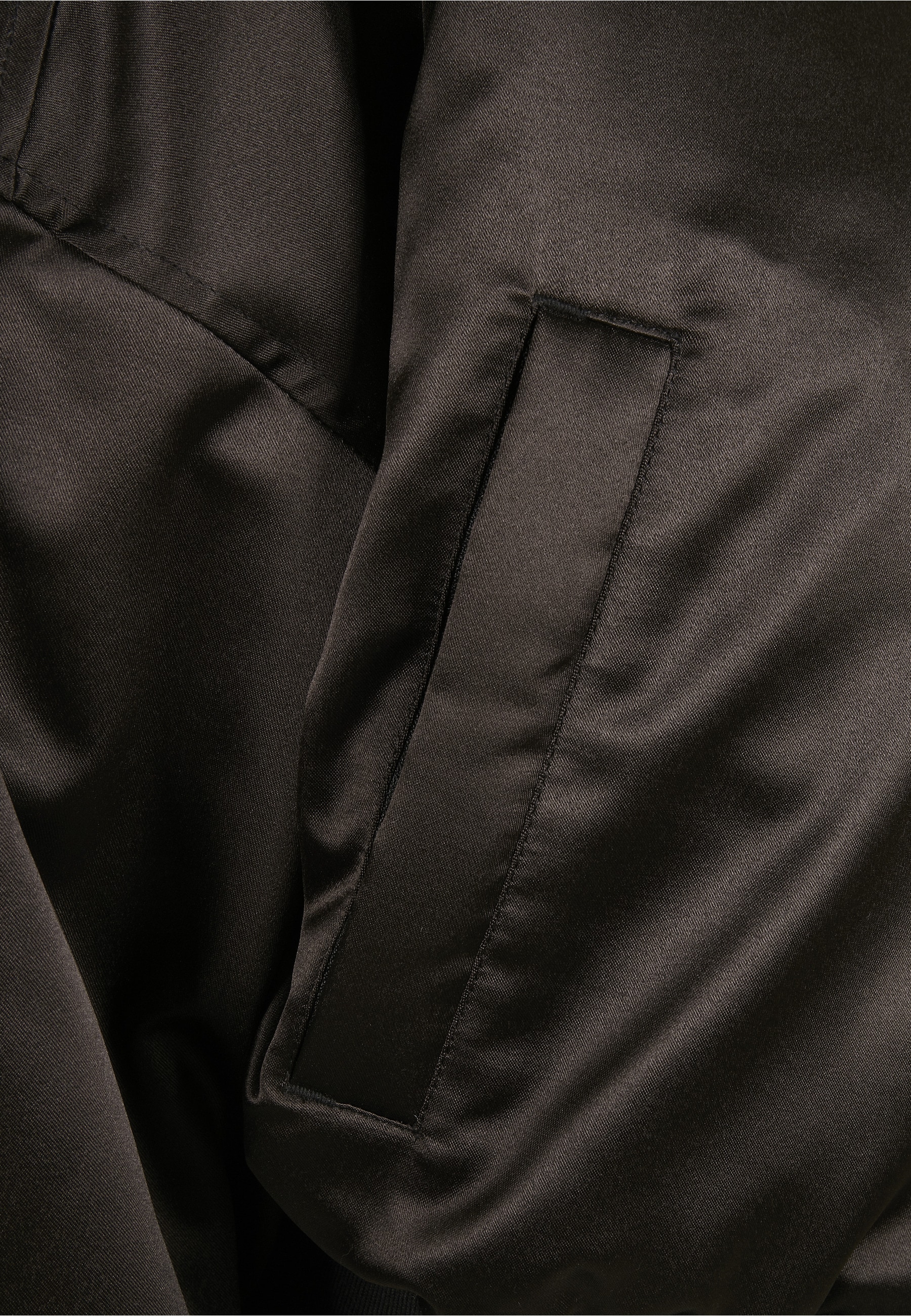 URBAN CLASSICS Bomberjacke »Urban Classics Damen Ladies Short Oversized Satin Bomber Jacket« 1 Stk. tlg. ohne Kapuze