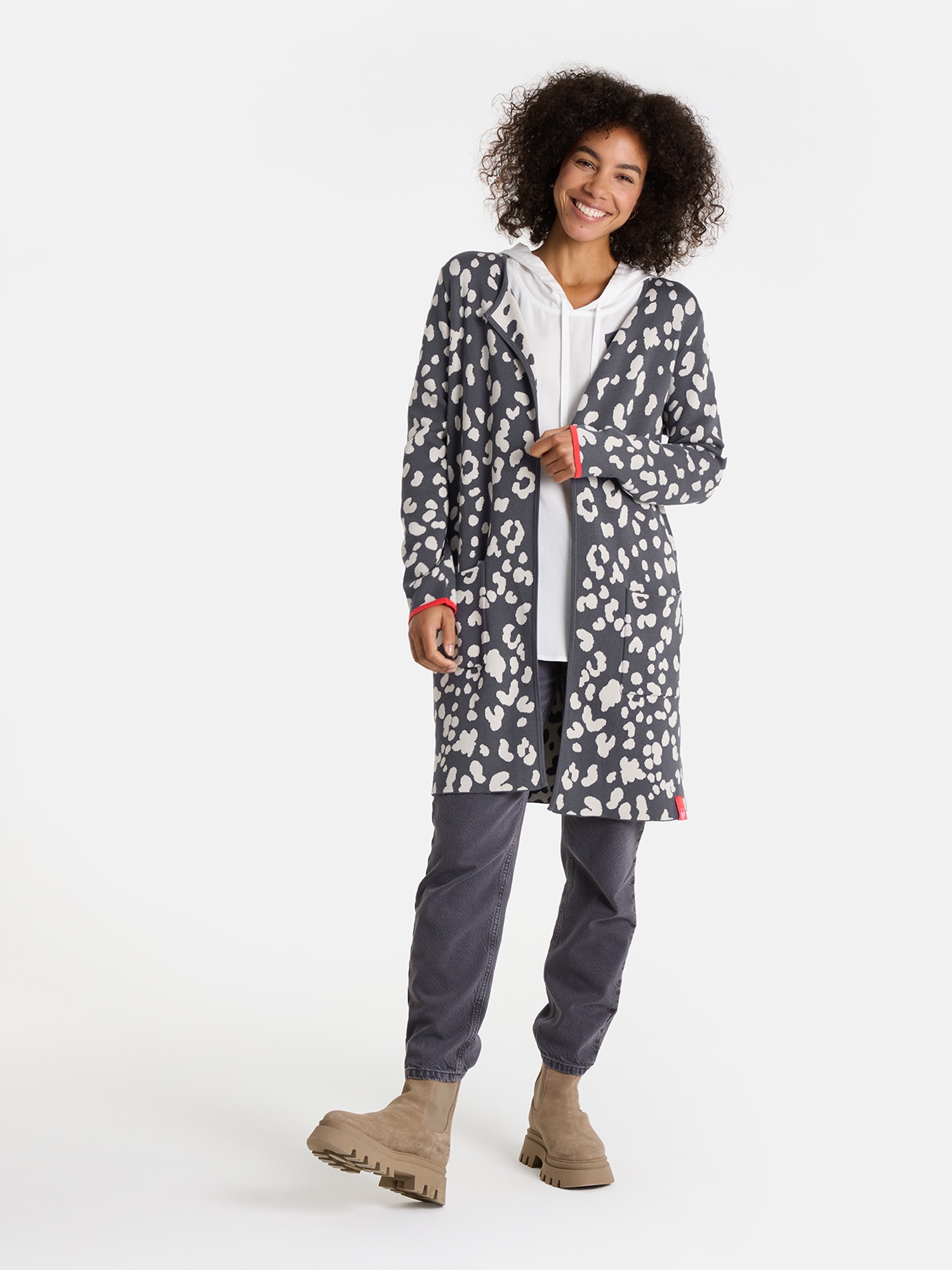 Thumbnail - Lieblingsstück Strickjacke "DorleL" mit Baumwolle und Viskose