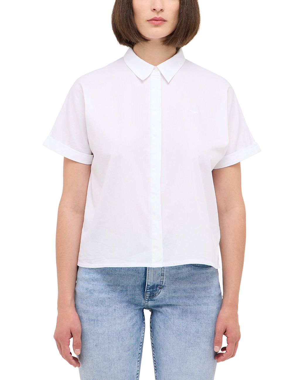 MUSTANG Kurzarmbluse "Damen Style Coral Springs" günstig online kaufen