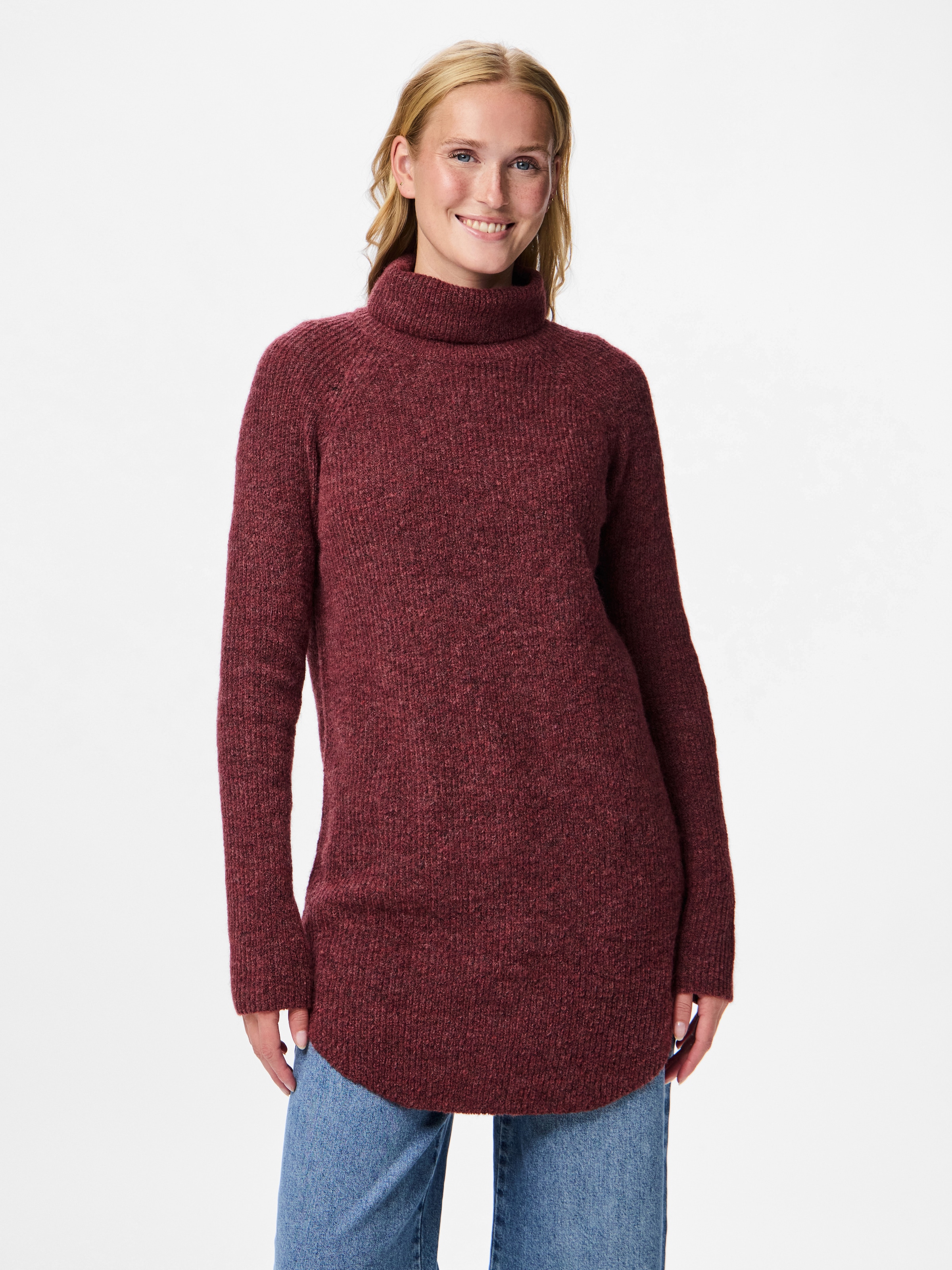 pieces Rollkragenpullover "PCELLEN LS LONG KNIT NOOS BC" günstig online kaufen
