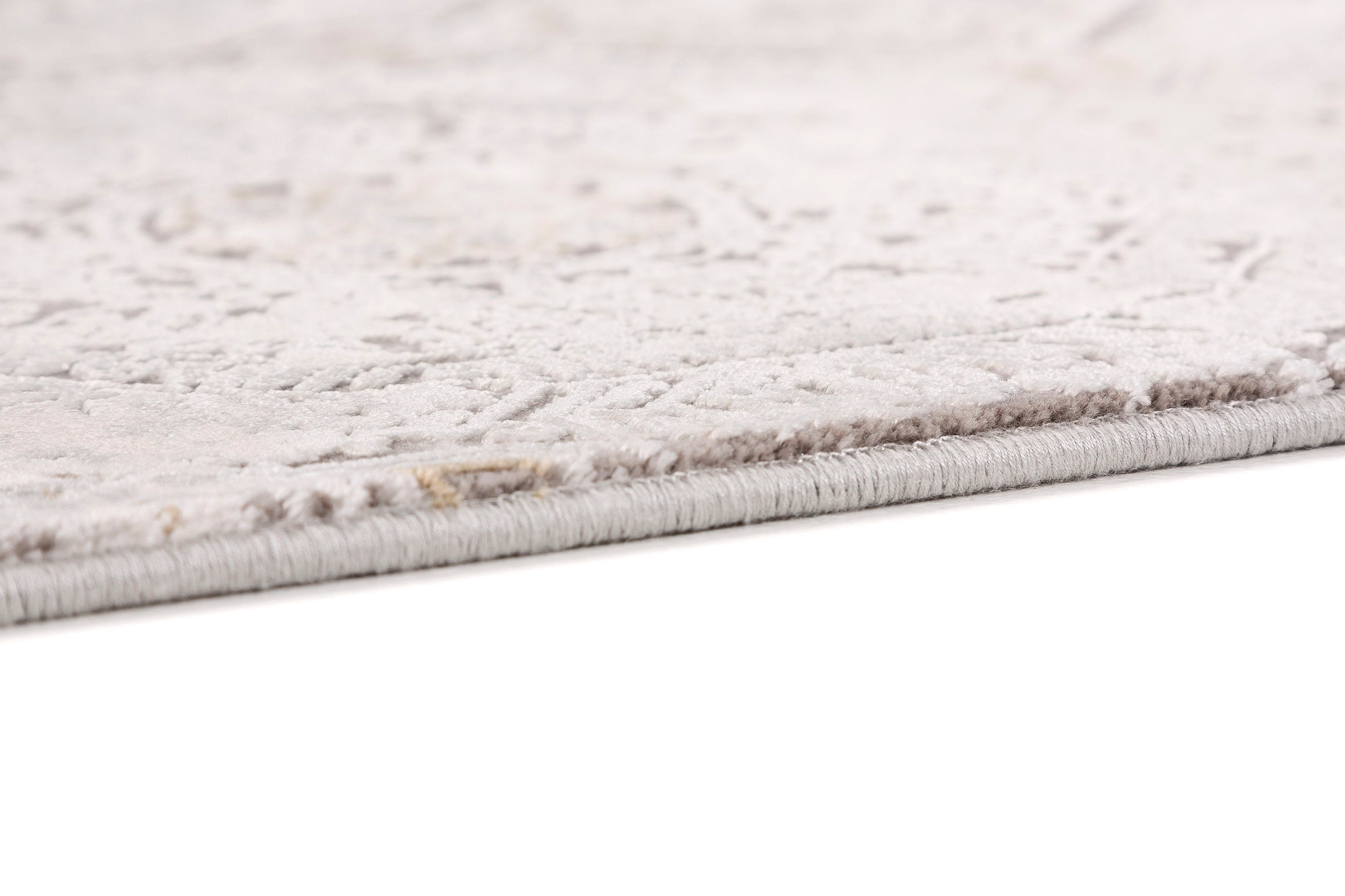 Teppich ASTRA "Gravina 232", beige, B:200cm H:8mm L:290cm, Kunstfaser, Viskose, Teppiche, Teppich, seidiger Schimmer durch Viskose, Hoch Tief Struktur, Wohnzimmer 3