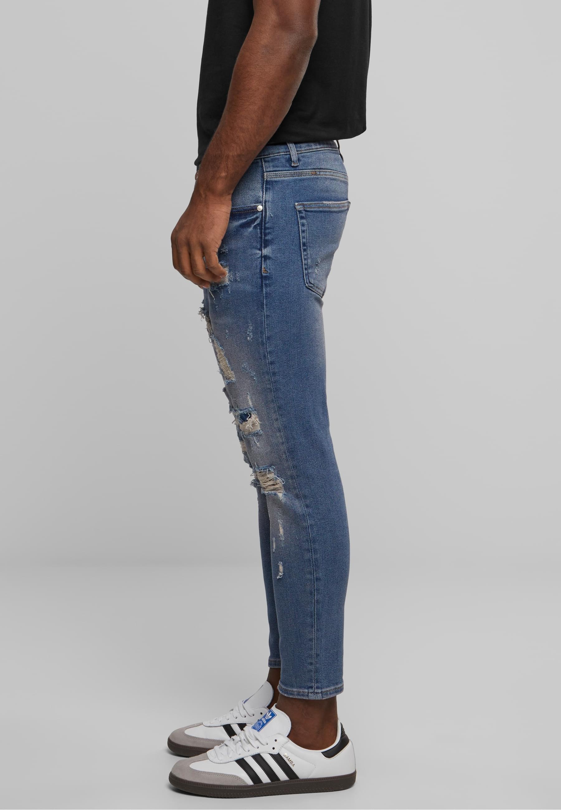 2Y Studios Bequeme Jeans »2Y Studios Herren 2Y Destroyed Skinny Cropped Denim«