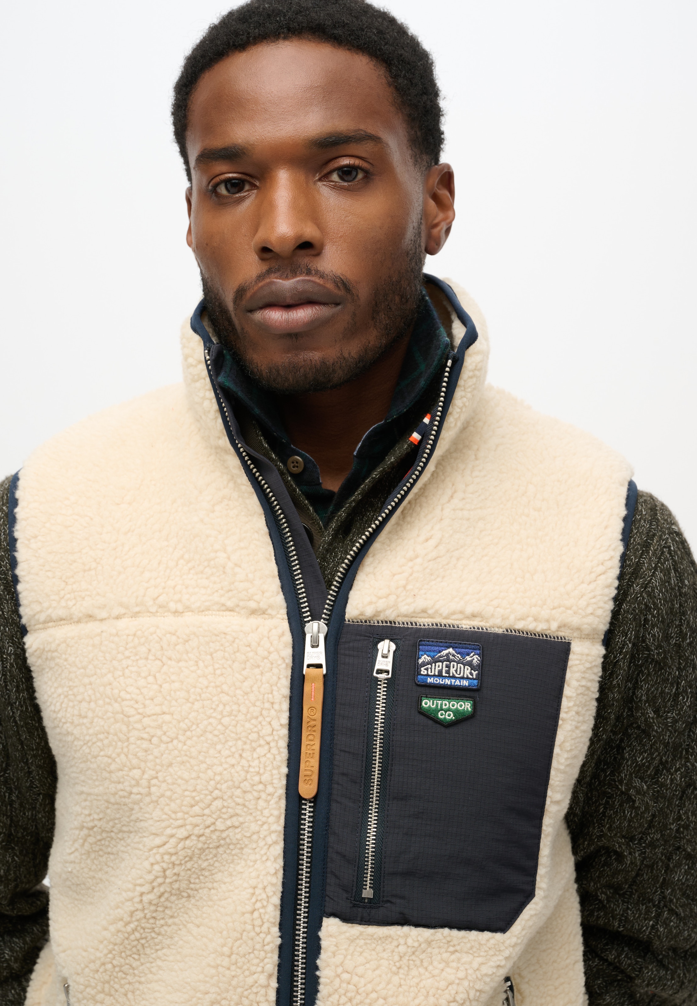 Superdry Steppweste »VINTAGE RETRO FLEECE GILET«