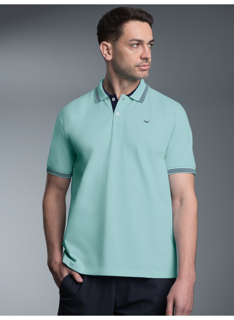 Thumbnail - Trigema Poloshirt "TRIGEMA Poloshirt mit kontrastfarbigen Akzenten" 1 Stk.