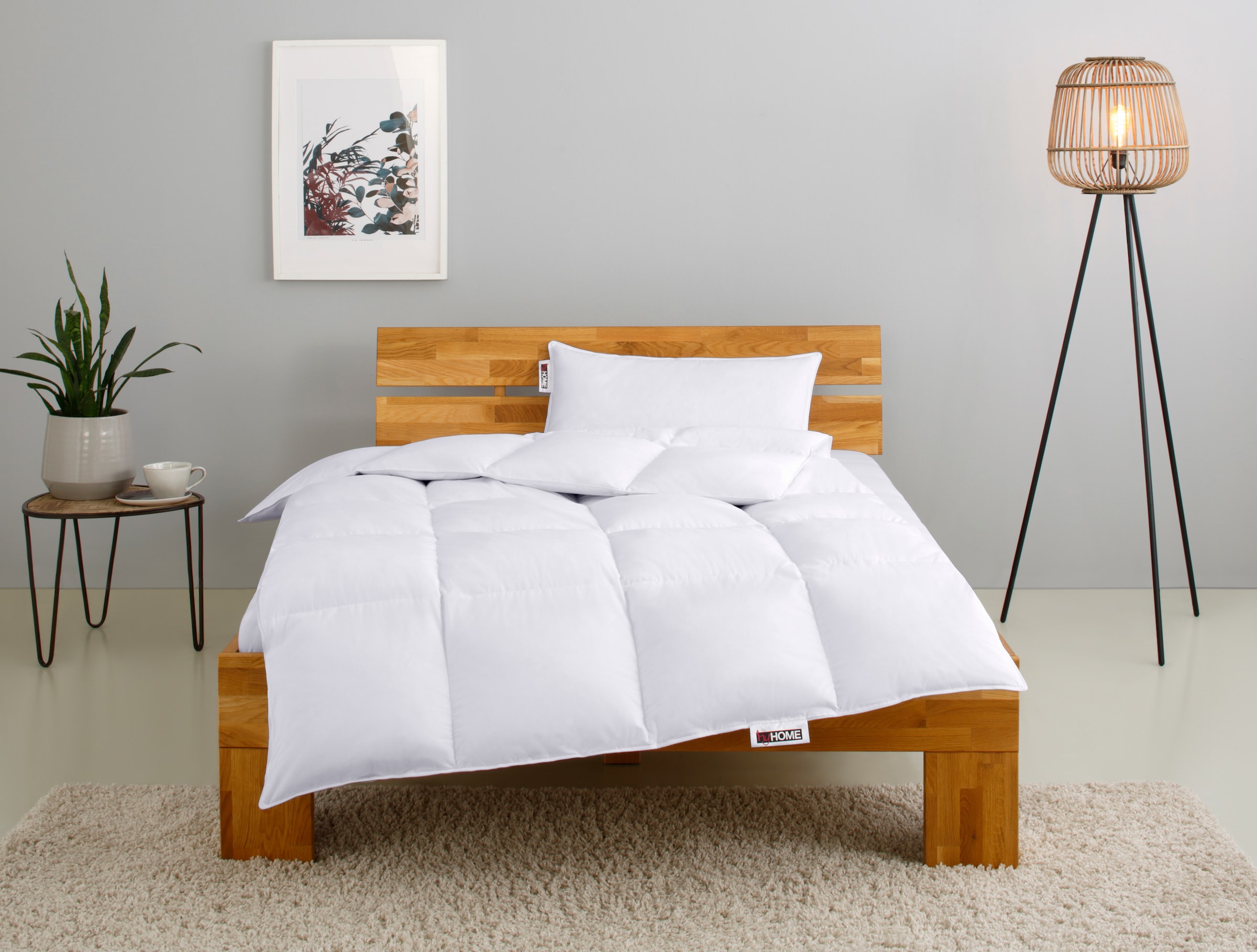 my home Kassettenbett + Kopfkissen "RINA, Bettdecke in 135x200 & 155x220 cm günstig online kaufen