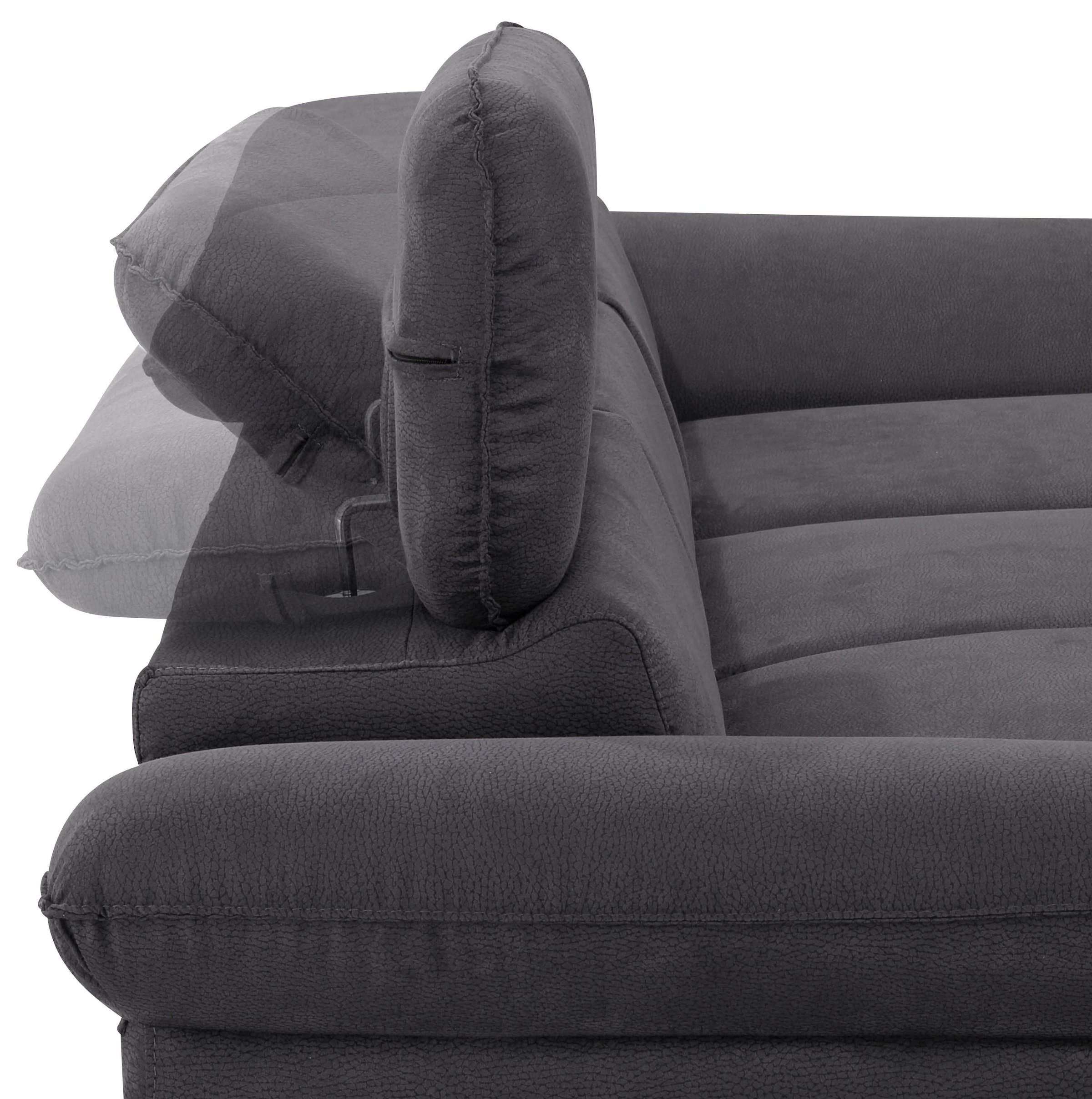 Home affaire Ecksofa »Pilot L-Form«, mit Kopfteilverstellung, wahlweise mit Bettfunktion & Bettkasten