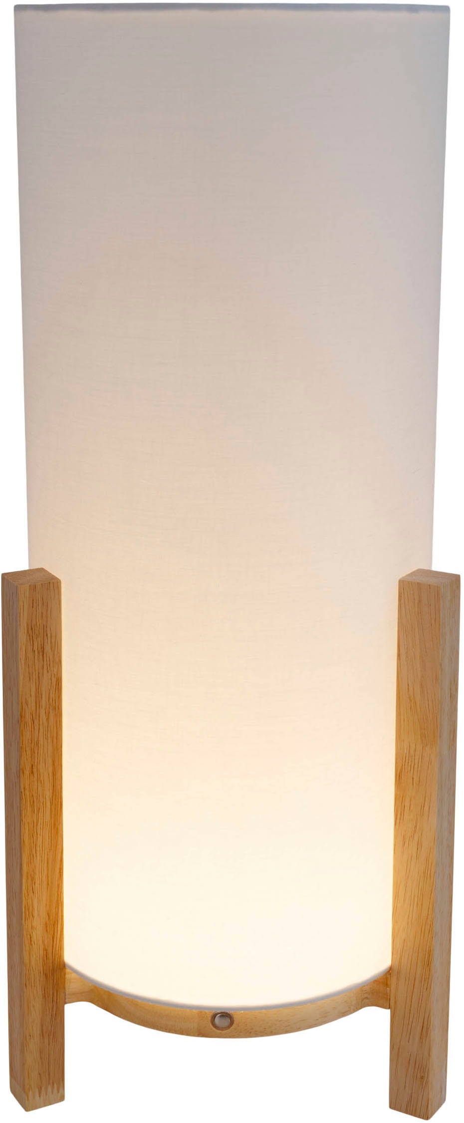 näve LED Tischleuchte »Matida«, 1 flammig, Leuchtmittel LED-Modul | LED wechselbar, Akkubetrieb, inkl. USB-C-Kabel, Holzgestell, Textilschirm, dimmbar