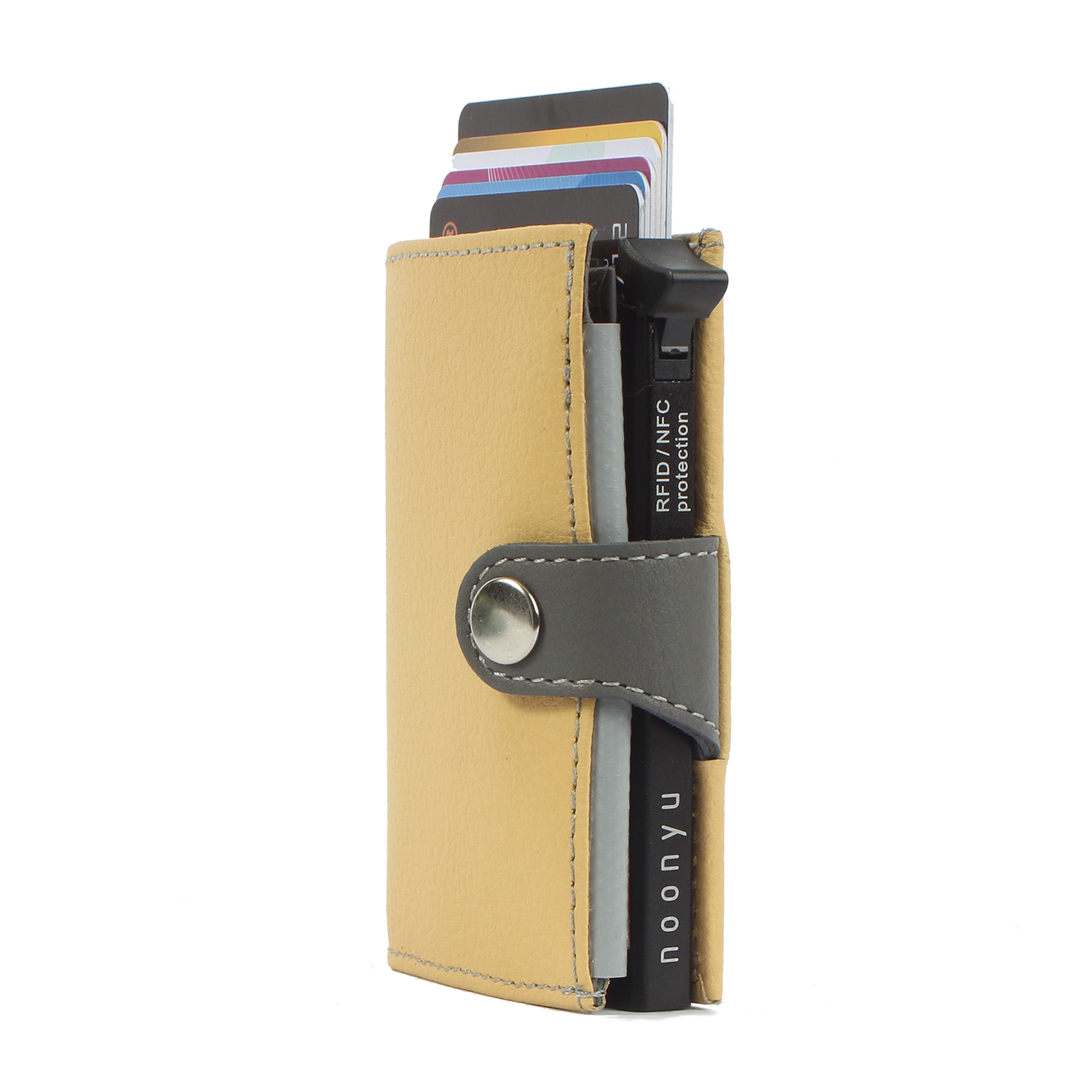 Margelisch Mini Geldbörse »noonyu single leather«, Kreditkartenbörse aus Upcycling Leder