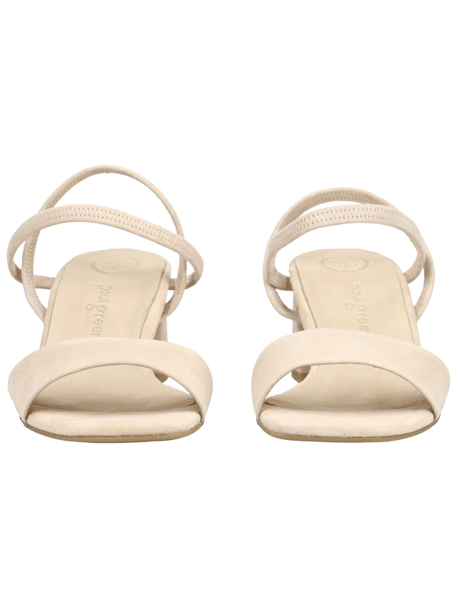 Riemchensandale PAUL GREEN "Paul Green Sandalen Veloursleder", Damen, Gr. 41, beige, Veloursleder, Schuhe Riemchensandale 2