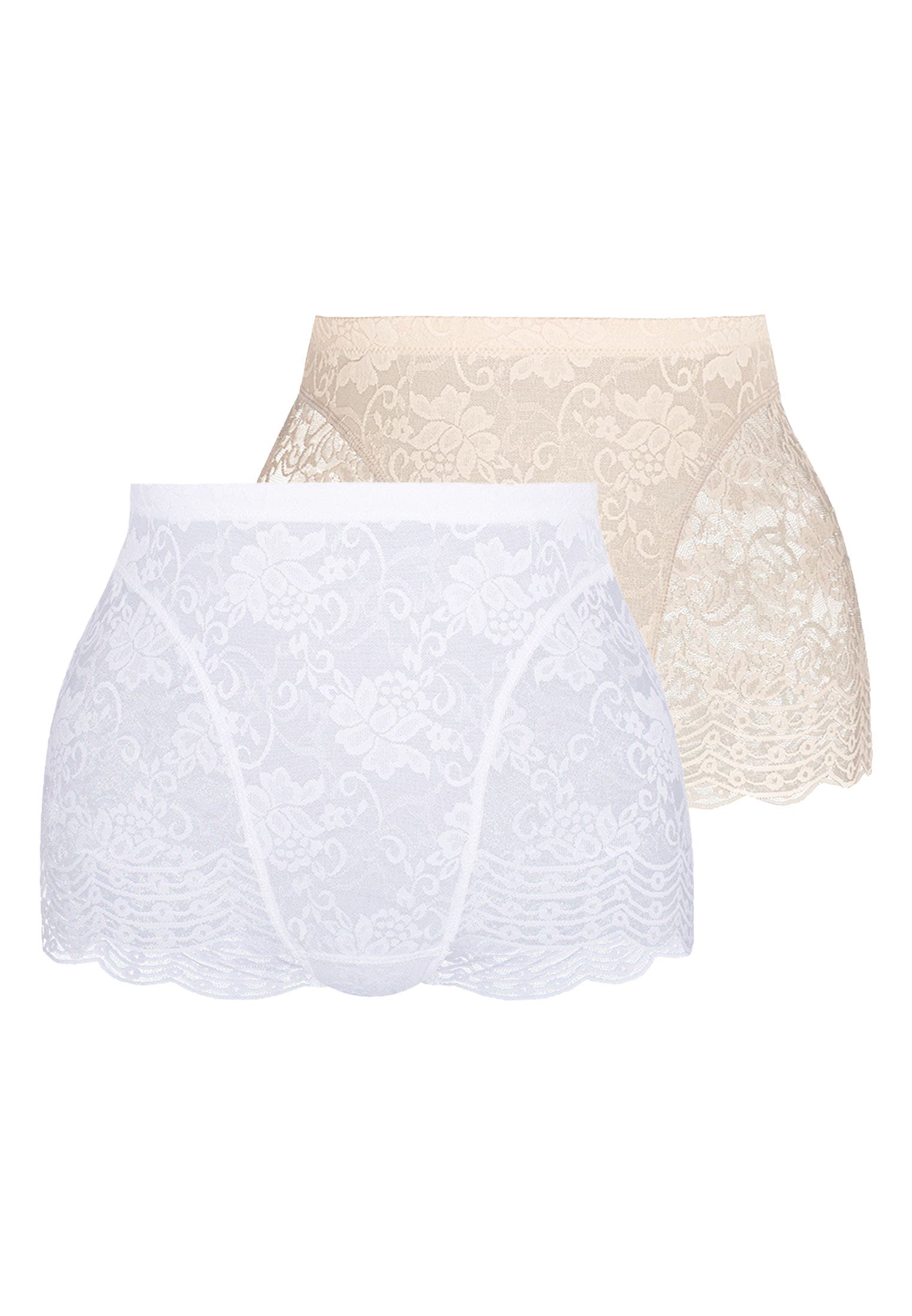 Sassa Shapingpants "Functional Lace" komplett aus elastischer, floraler Spitze, hohe Taille, leicht formend
