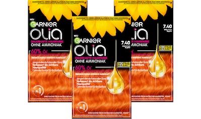 Coloration »Garnier Olia dauerhafte Haarfarbe«, (Set, 3 tlg.)