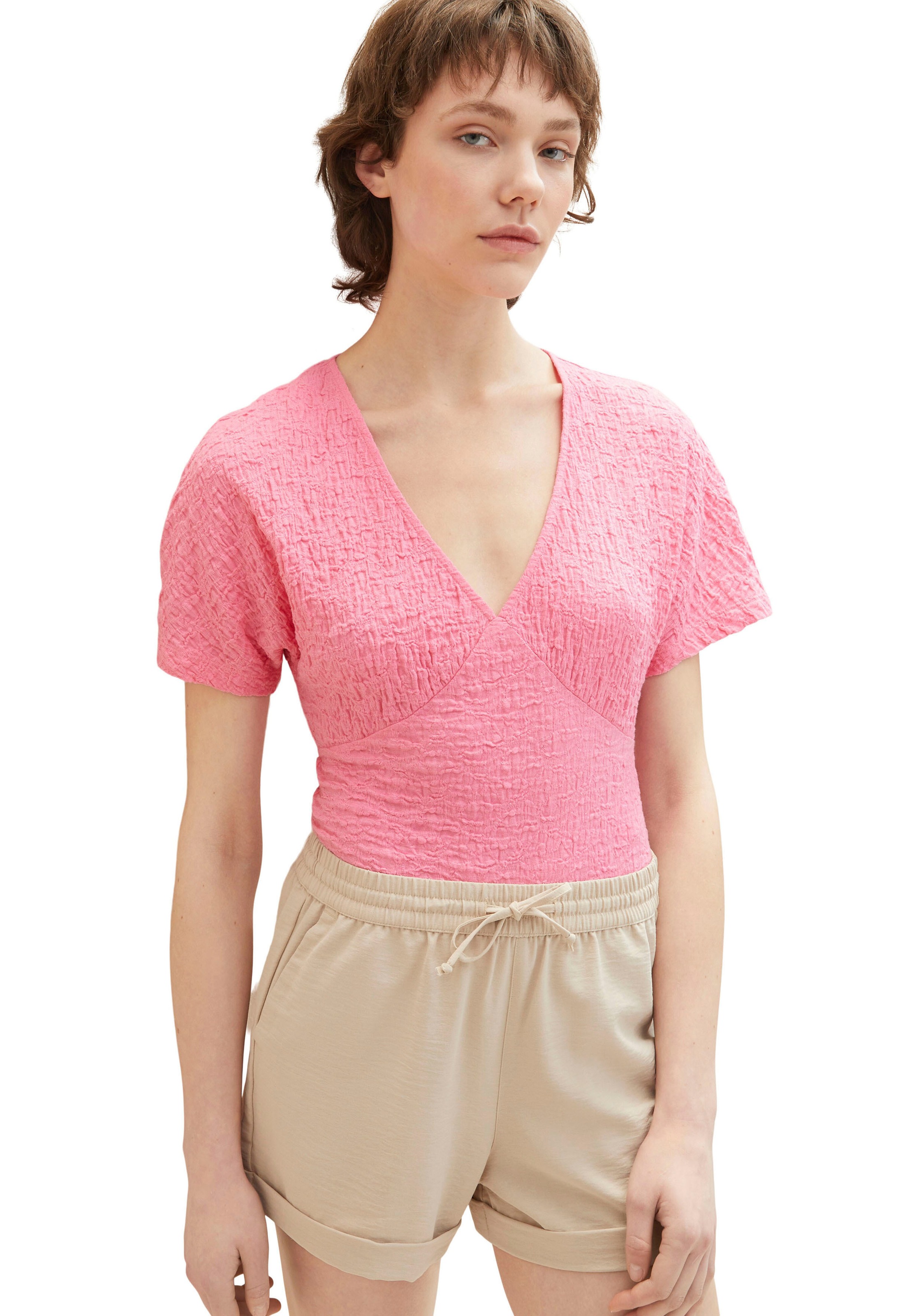 TOM TAILOR Denim Blusenshirt, in Crepe-Optik kaufen