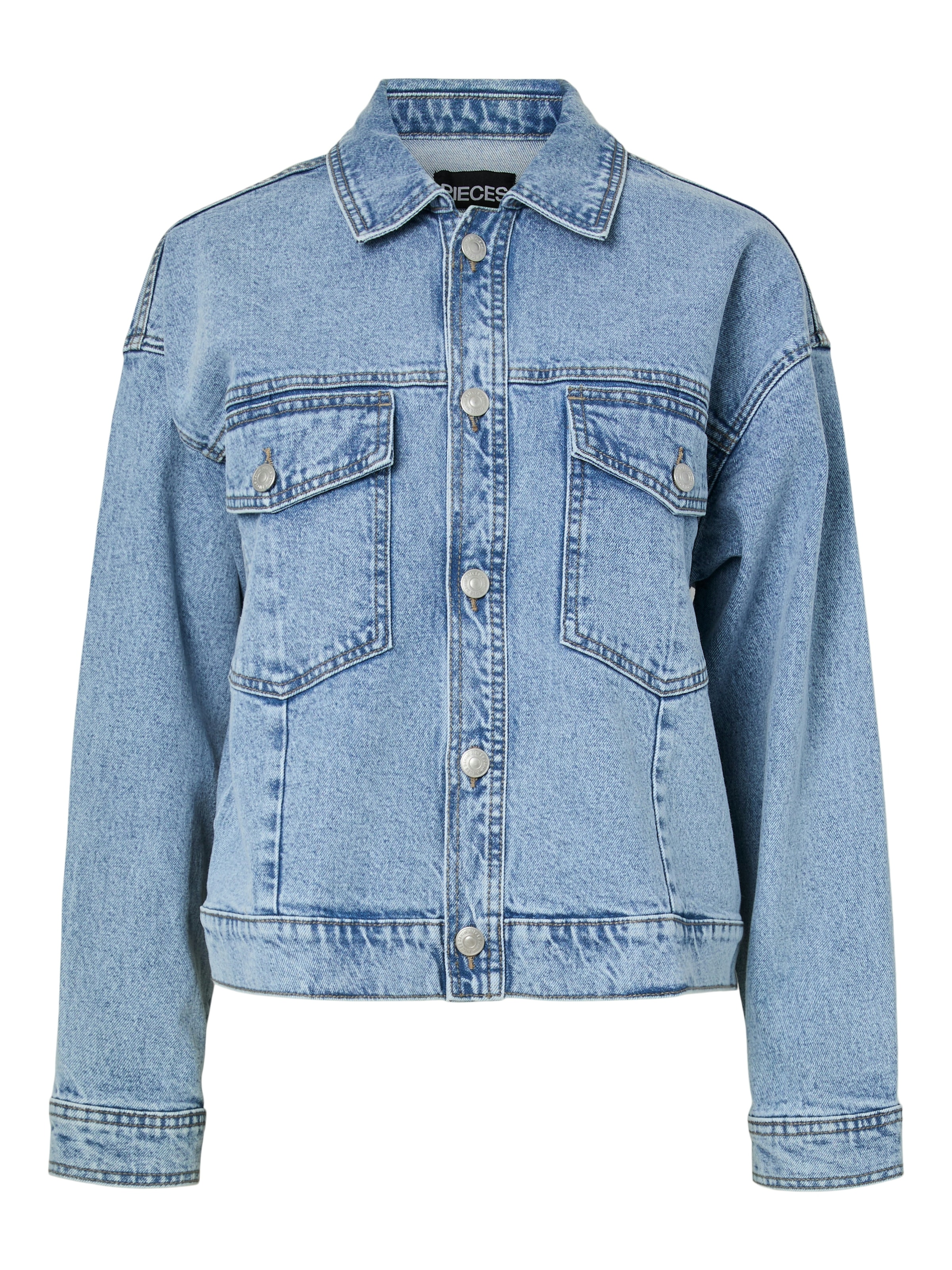 pieces Jeansjacke »PCELMA DENIM JACKET NOOS BC«, ohne Kapuze