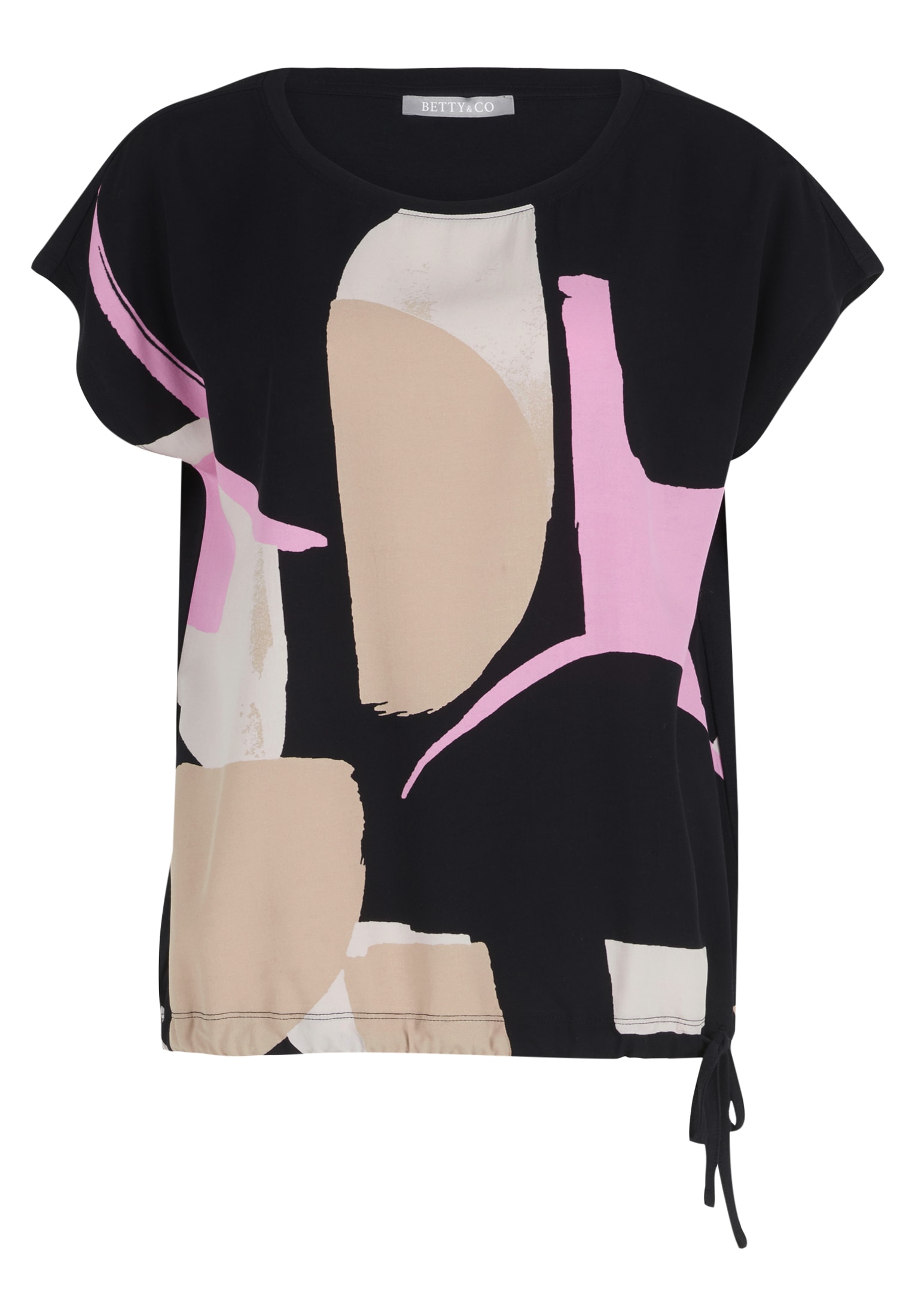 Betty&Co Kurzarmshirt "Betty & Co Damen Casual-Shirt mit Print", (1 tlg.), günstig online kaufen