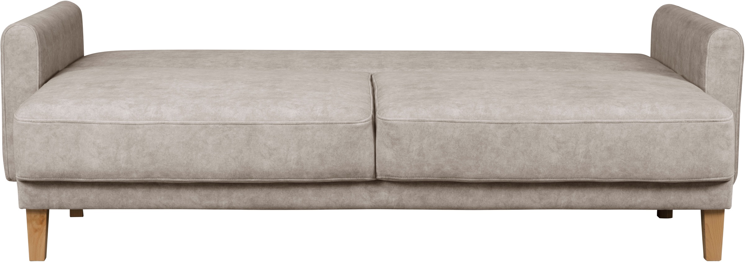 Home affaire 3-Sitzer »TRIPLO optionale Schlafsofa mit Bettkasten, Maße B/T/H: 215/100/89 cm«, Wahlweise Bettfunktion - Liegefläche 145x191 cm, Rücken-, Zierkissen
