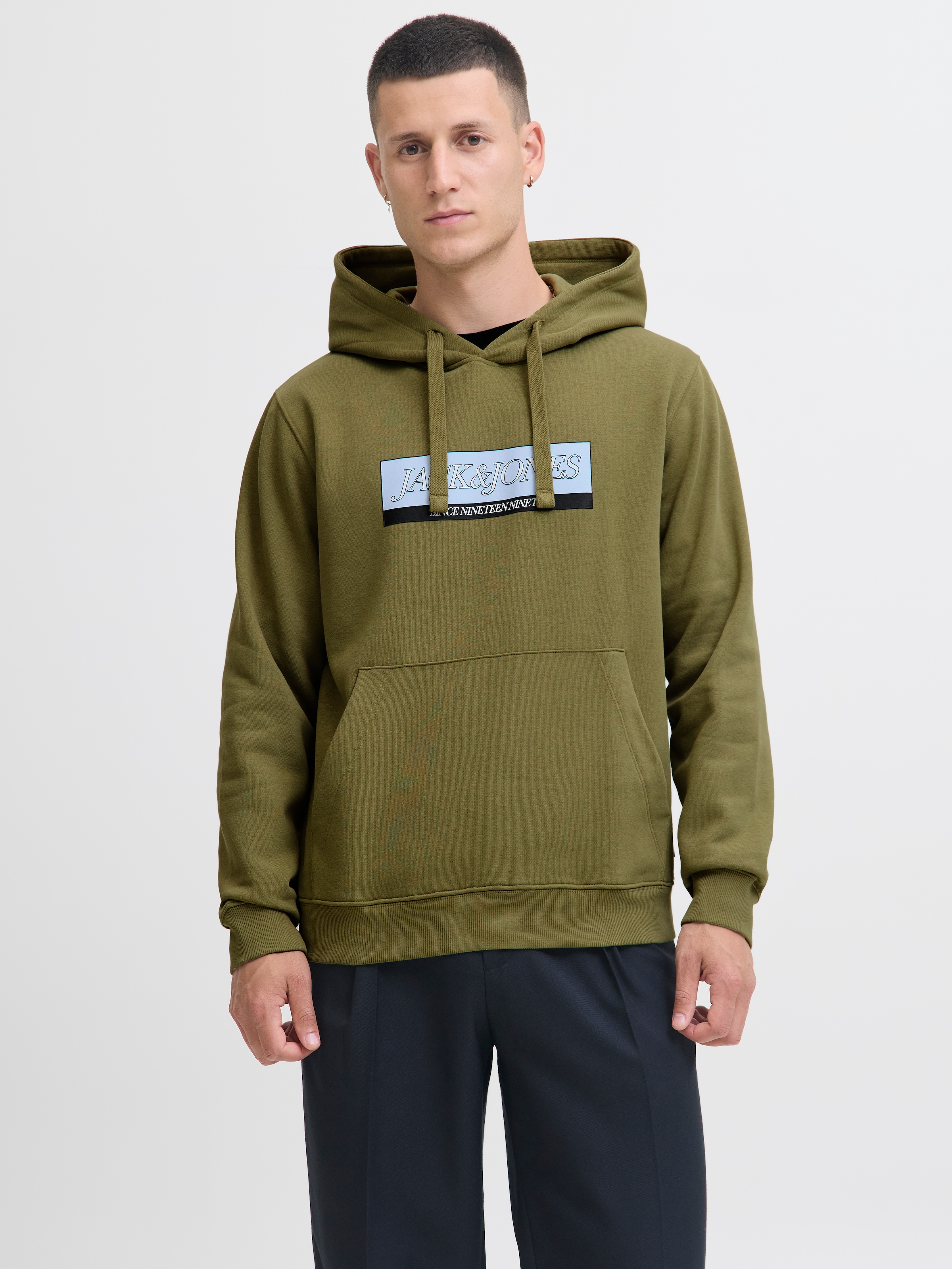 Jack & Jones Kapuzensweatshirt "JORINWOOD BLOCK BRANDING SWEAT HOOD" günstig online kaufen