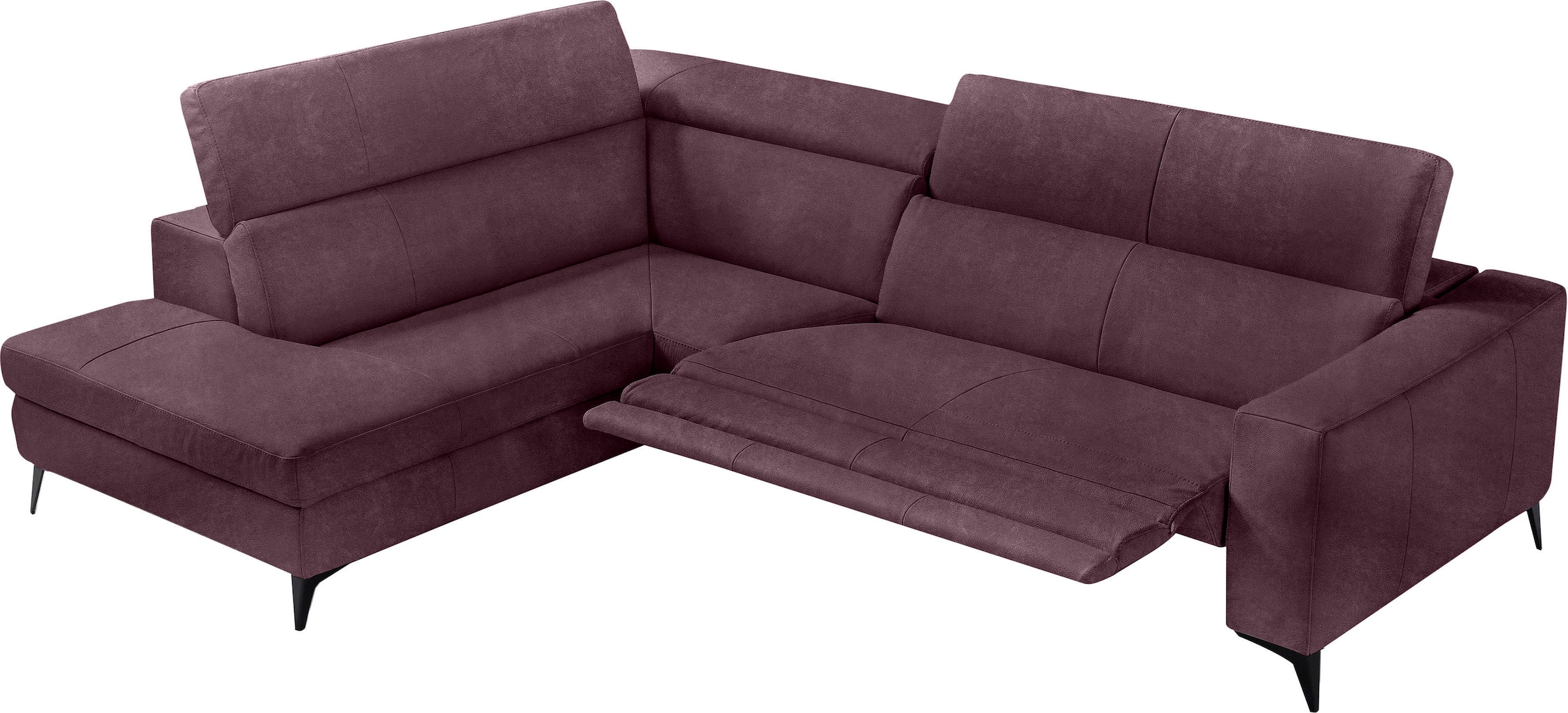 Egoitaliano Ecksofa "Edith, Designsofa mit hohem Sitzkomfort, L-Form", inkl günstig online kaufen