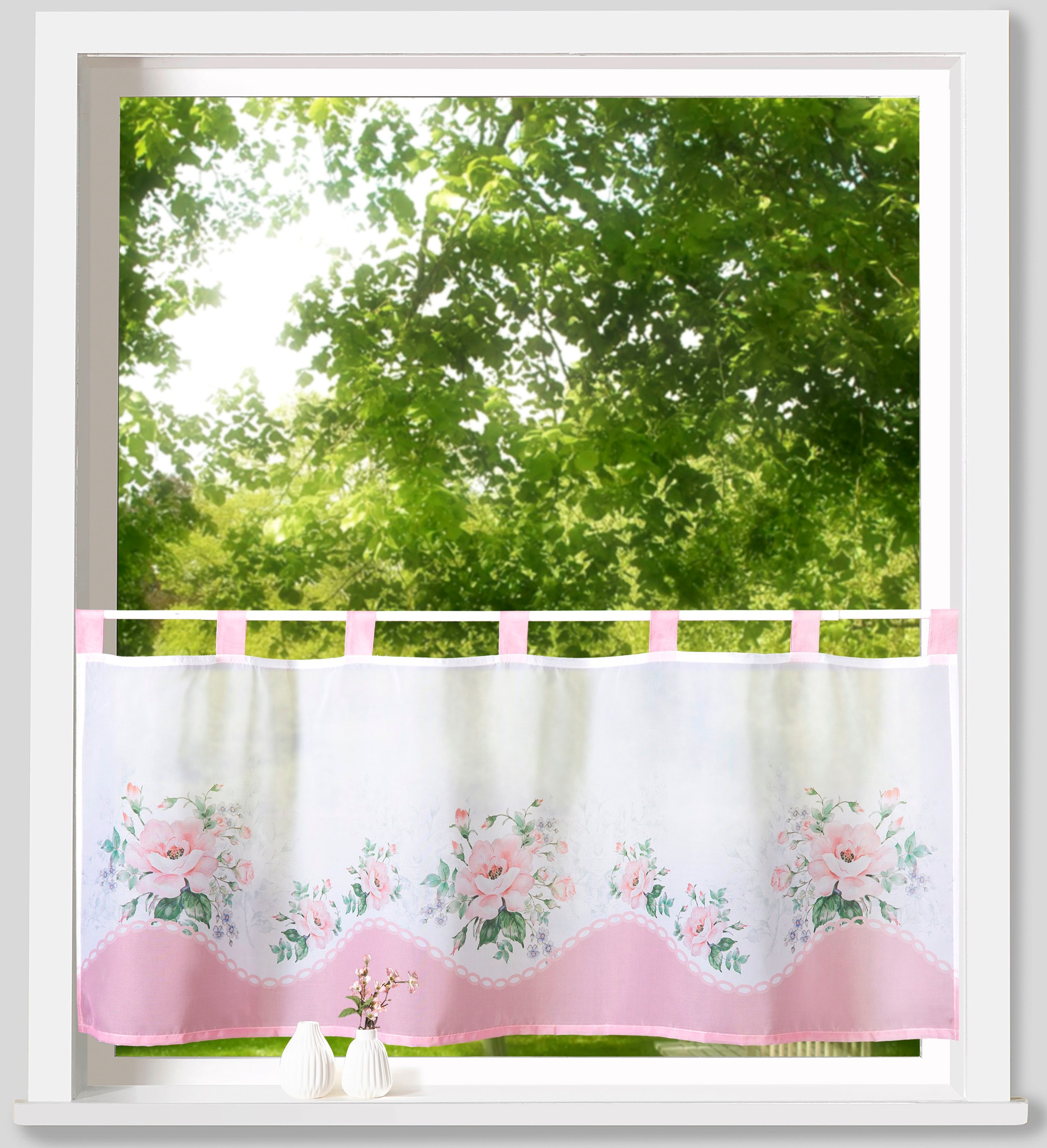 Weckbrodt Scheibengardine "Sarah" Schlaufen 1 Stk. tlg. Bistro, Voile, bedr günstig online kaufen