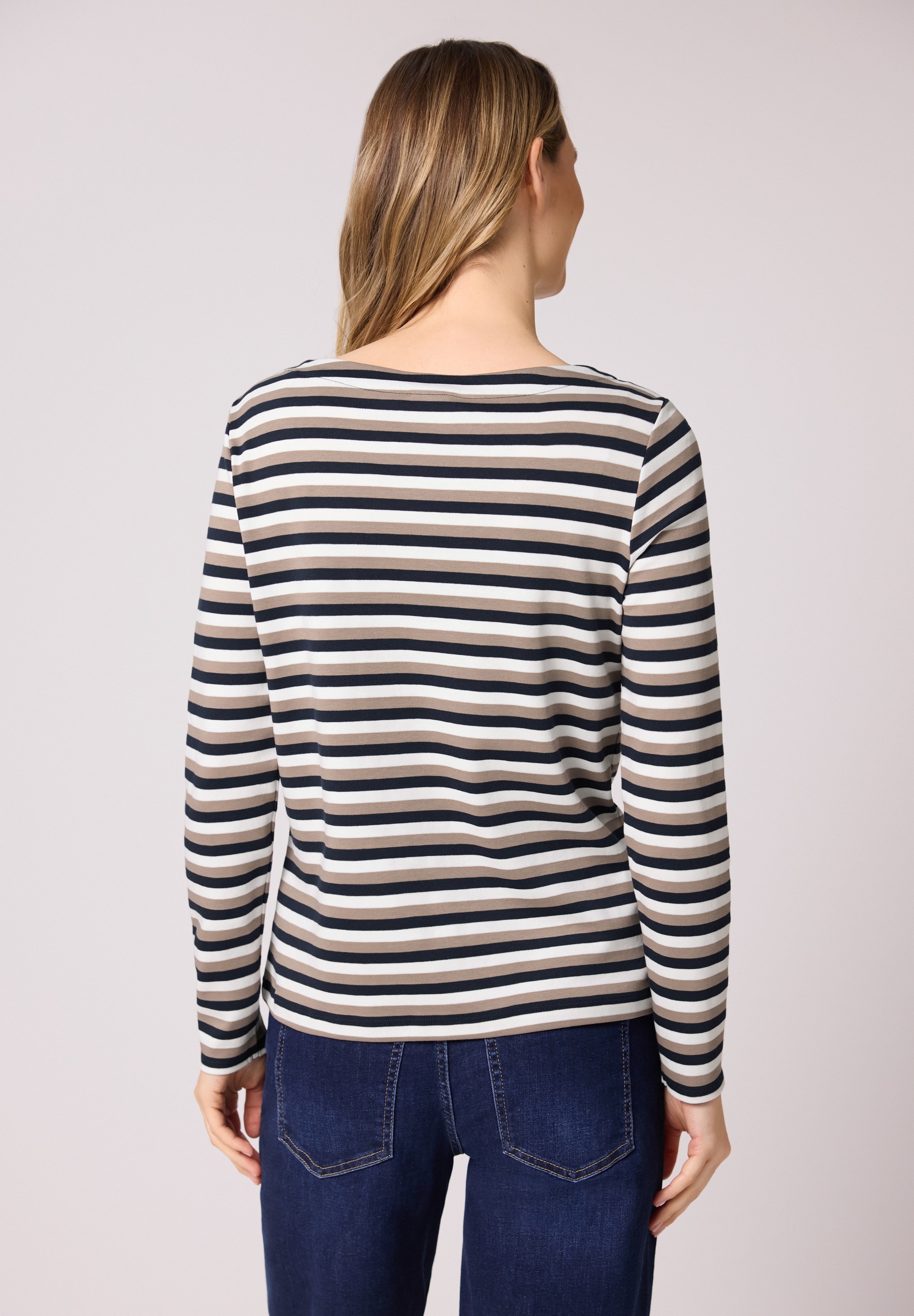 STREET ONE Langarmshirt mit U-Boot-Ausschnitt günstig online kaufen