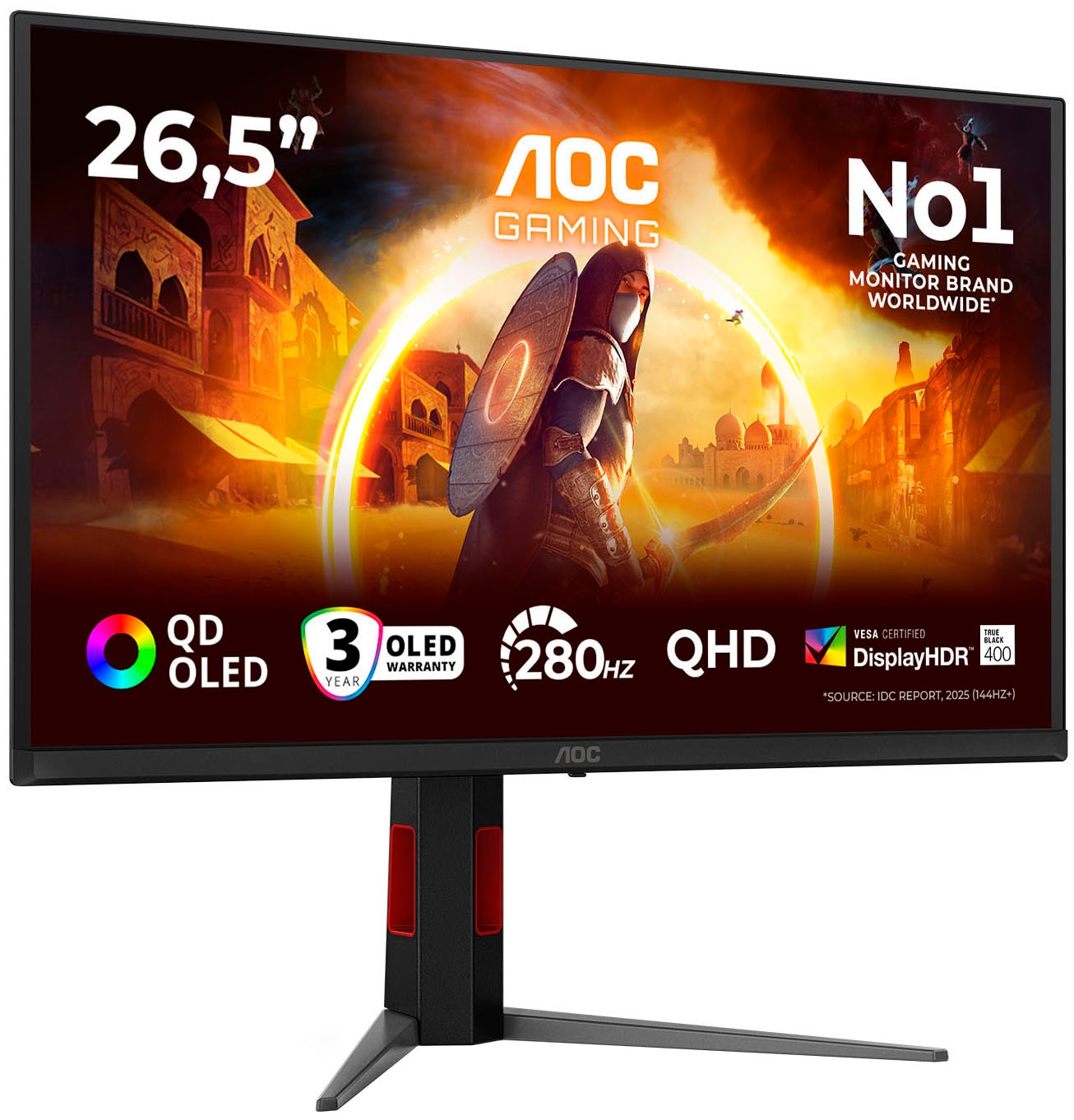 AOC OLED-Monitor »Q27G4ZD« 67 cm/27 ″  2560 x 1440 px QHD 0,03 Reaktionszeit 280 Hz