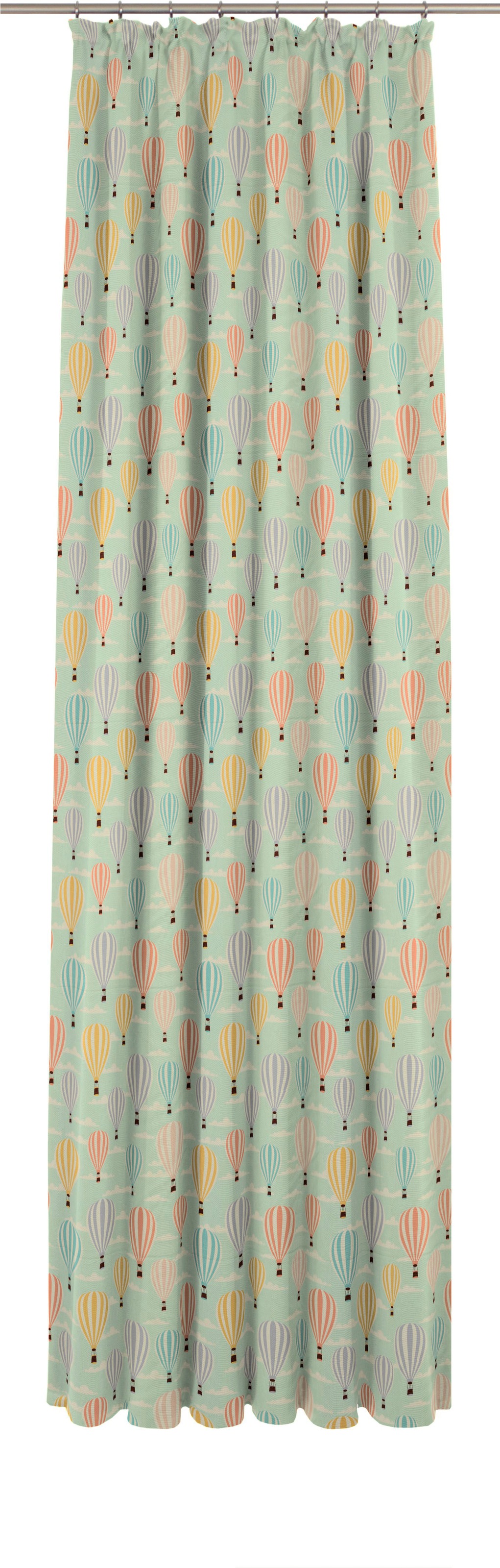 Adam Vorhang "Balloons" Kräuselband 1 Stk. tlg. aus 100% Bio-Baumwolle günstig online kaufen
