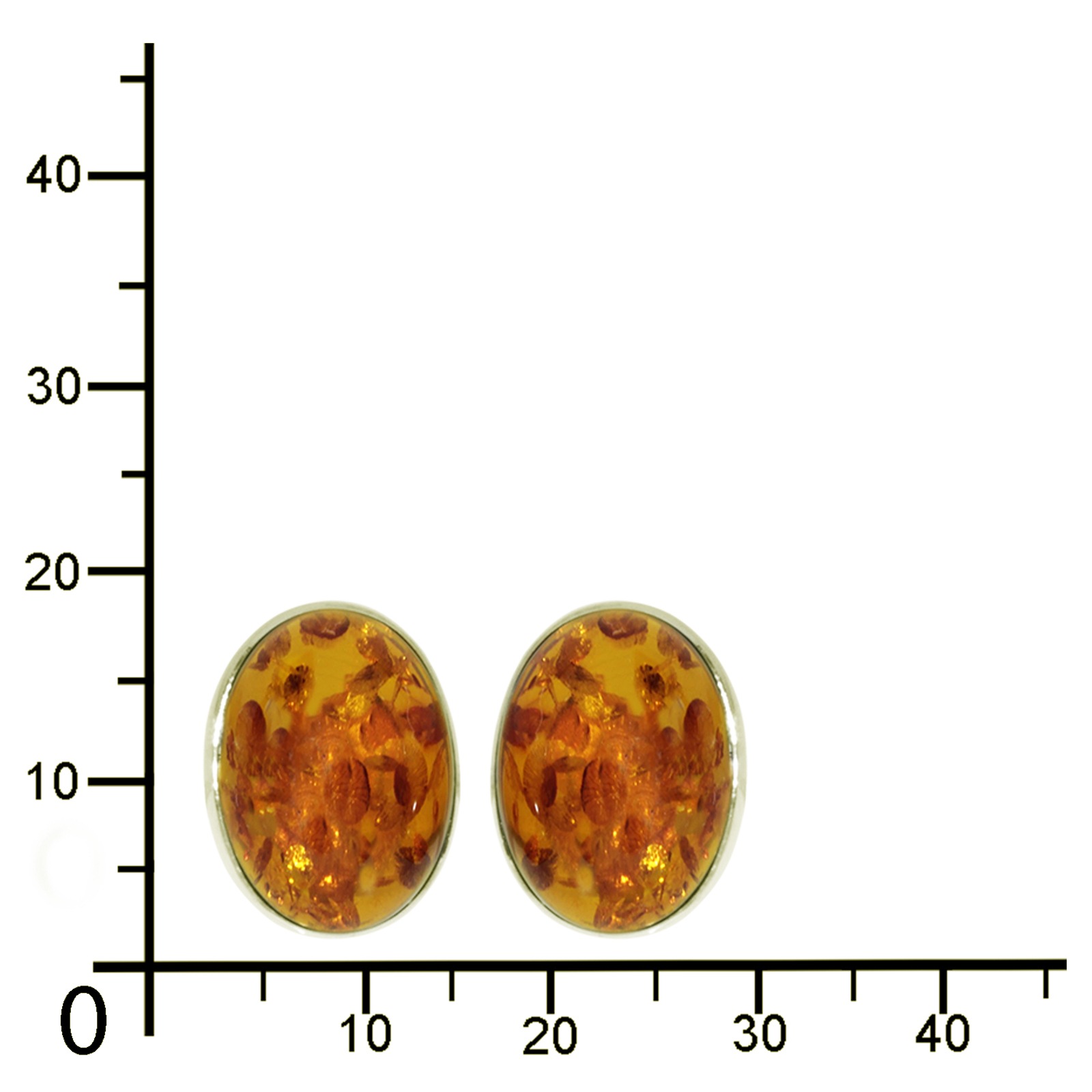 Ostsee-Schmuck Classic 16x12 mm Earrings Gold 2