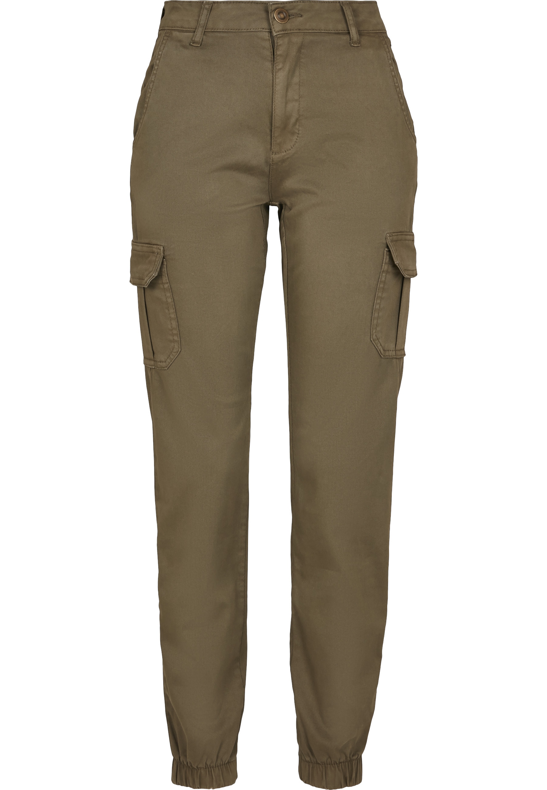 URBAN CLASSICS Cargohose "Urban Classics Damen Ladies High Waist Cargo Pant günstig online kaufen