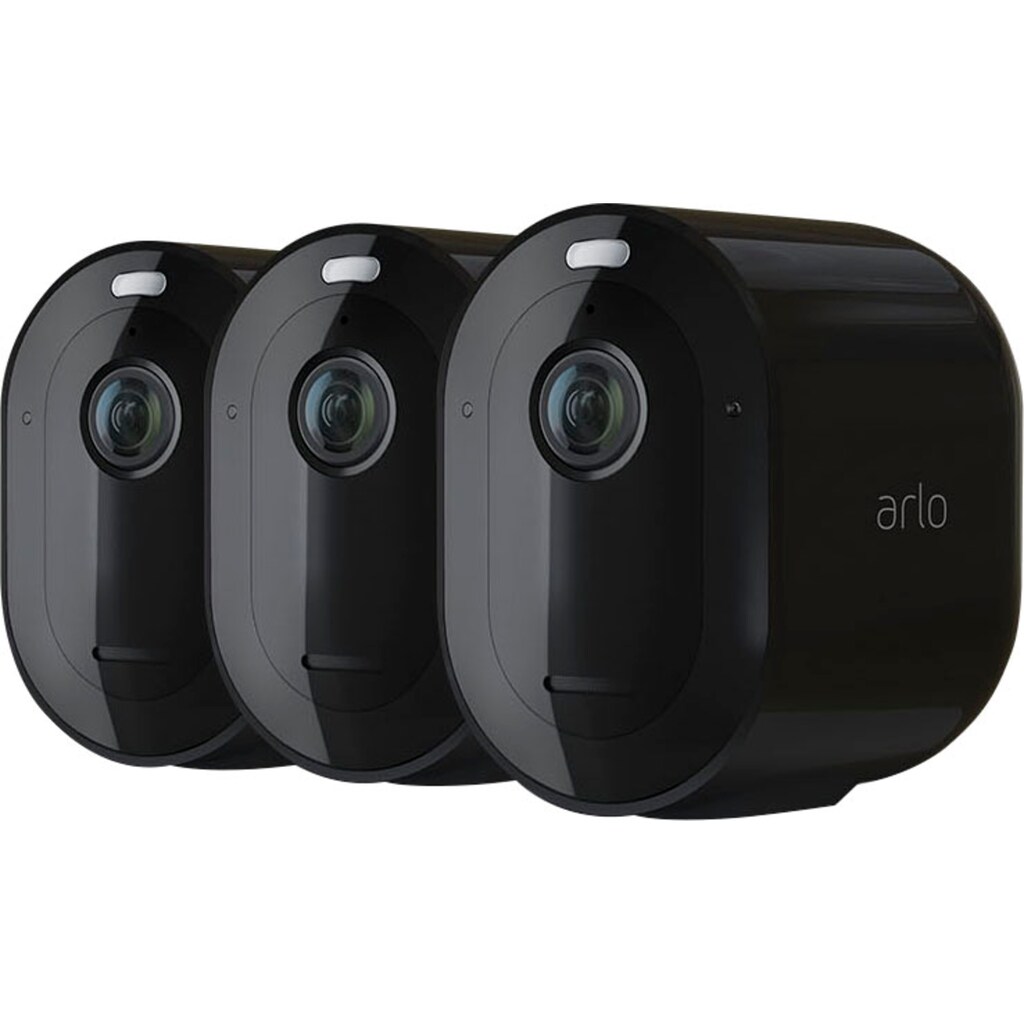ARLO Überwachungskamera »Arlo Pro 4 Spotlight-Kamera-Set«, Außenbereich, (Set, 3 x Arlo Pro 4 Spotlight Kamera)