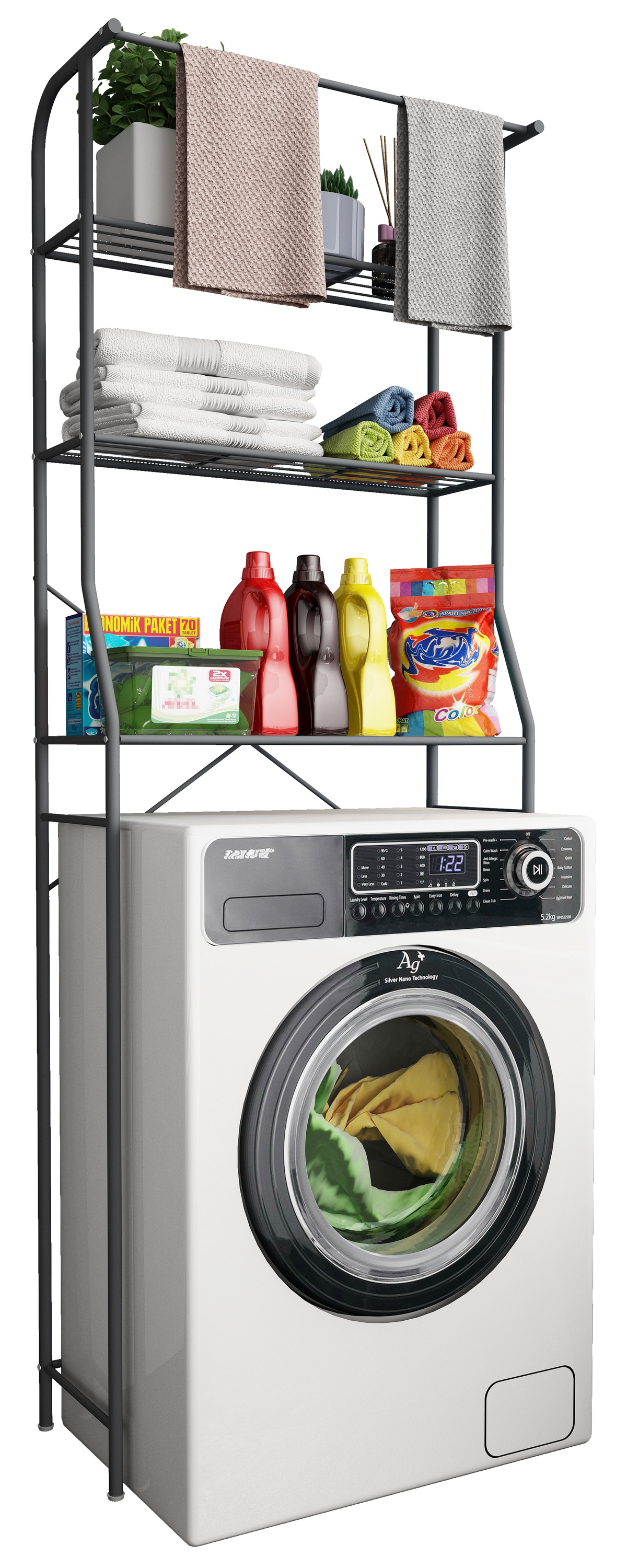 VCM Waschmaschinenumbauschrank "Waschmaschine Toilette Überbau Schrank Tuba günstig online kaufen